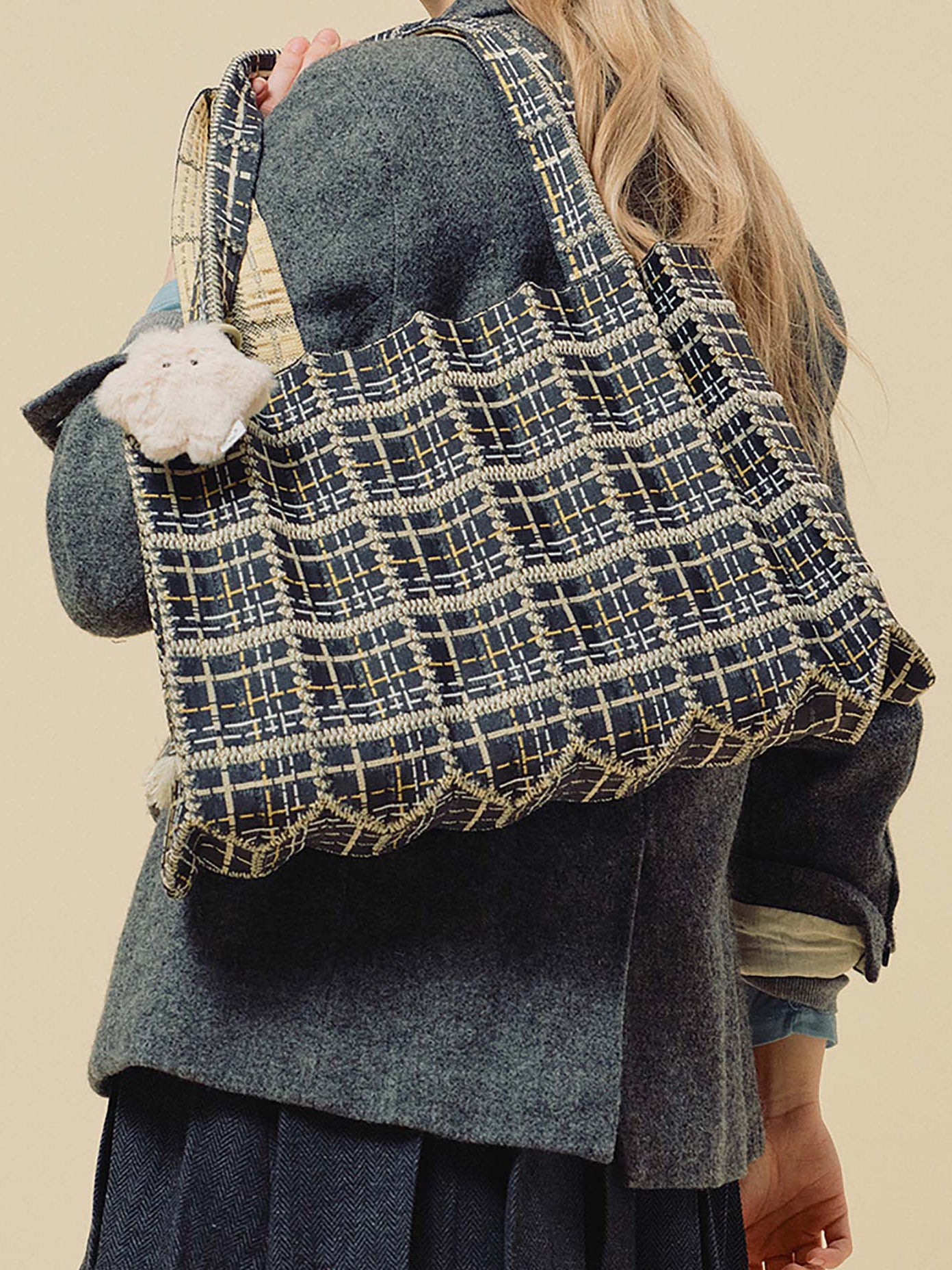 TWEED SHOPPER BAG