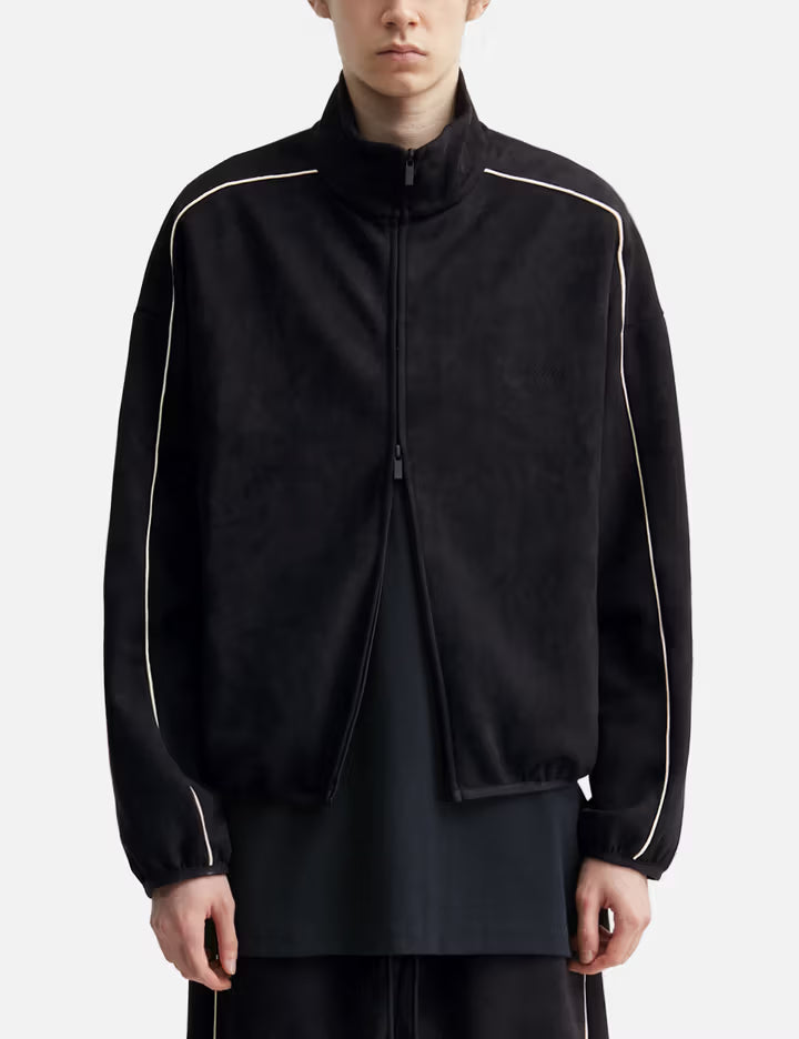 Suede Fleece Signature Modern Track Jacket