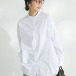 Chisaki Band Collar Shirt - Earth, Music & Ecology