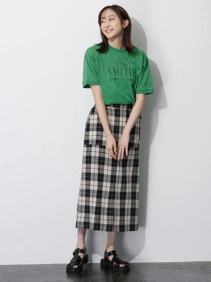 Yokoyama Linen Tight Skirt