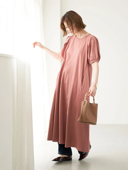 Roulene Puff Short Sleeve Dress