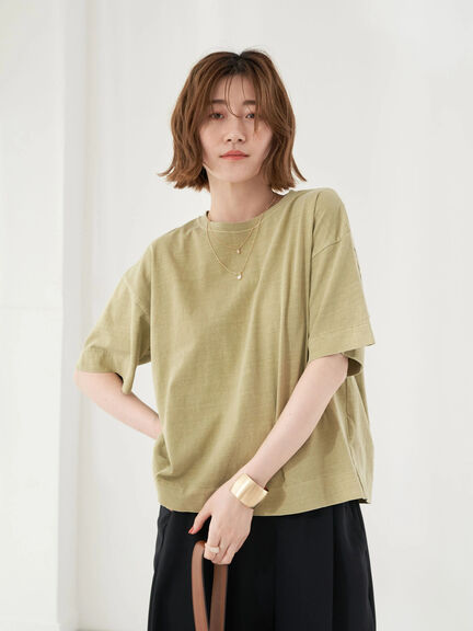 Kiyoko Dyed Short Sleeve Pullover