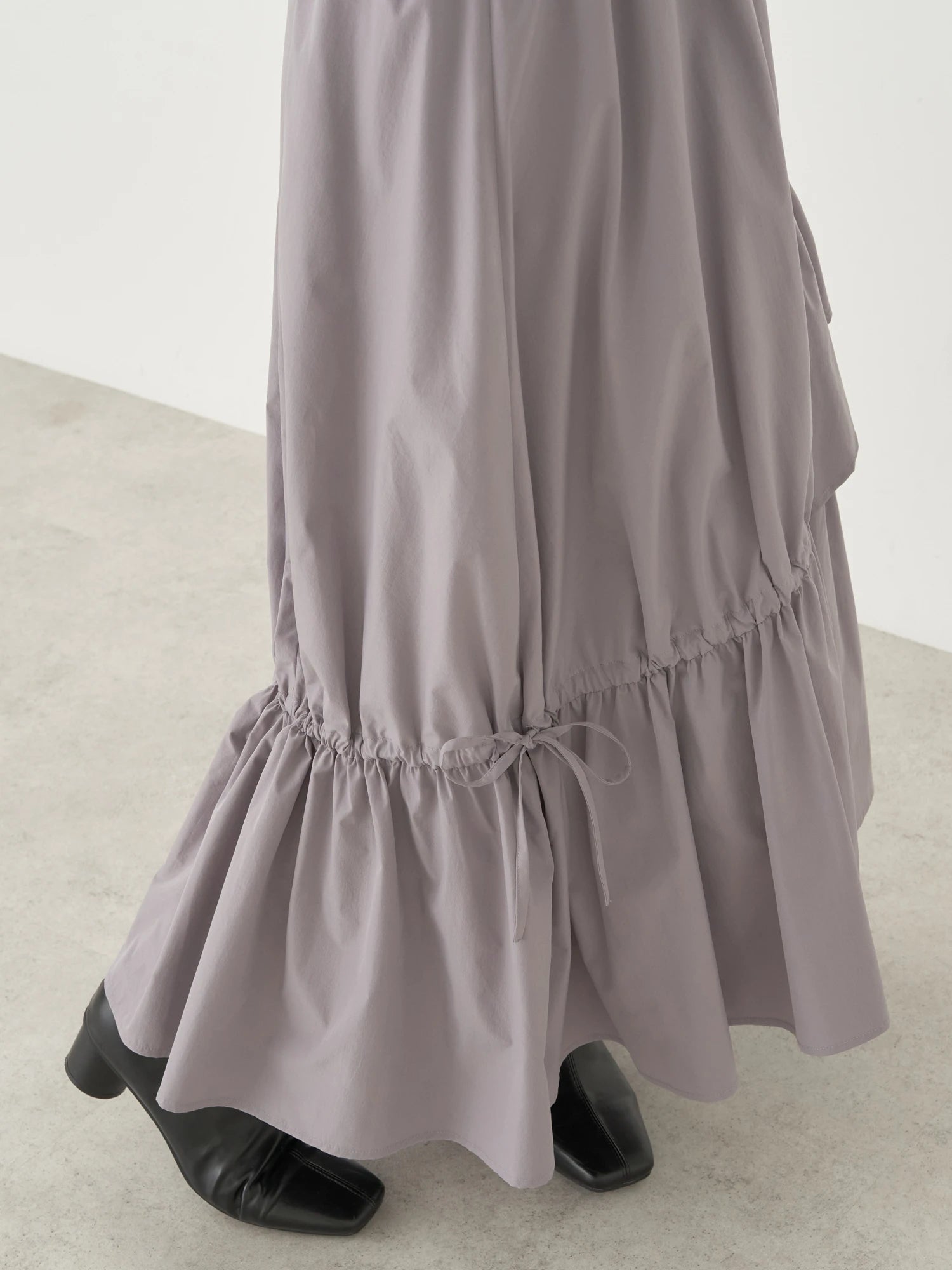 Fusae Asymmetric Gathered Skirt