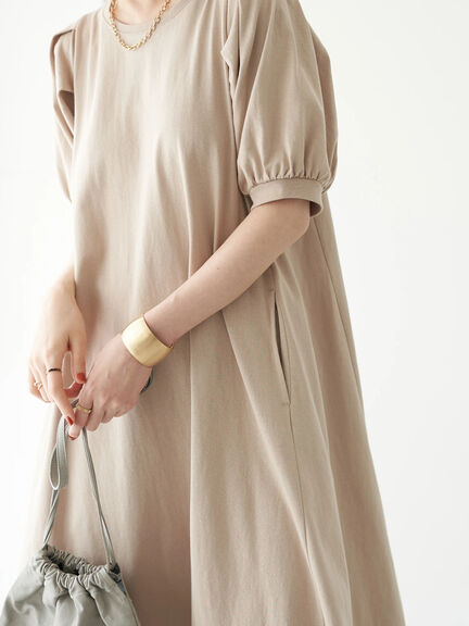 Roulene Puff Short Sleeve Dress