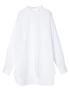 Chisaki Band Collar Shirt - Earth, Music & Ecology