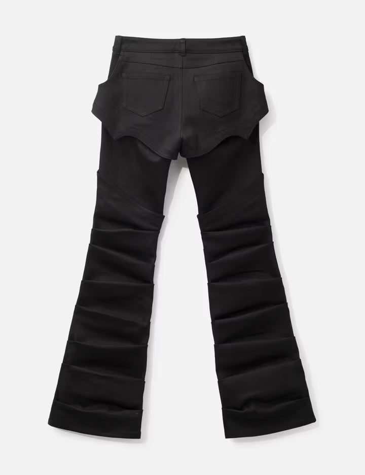 Lace Up Side Tuck Pants