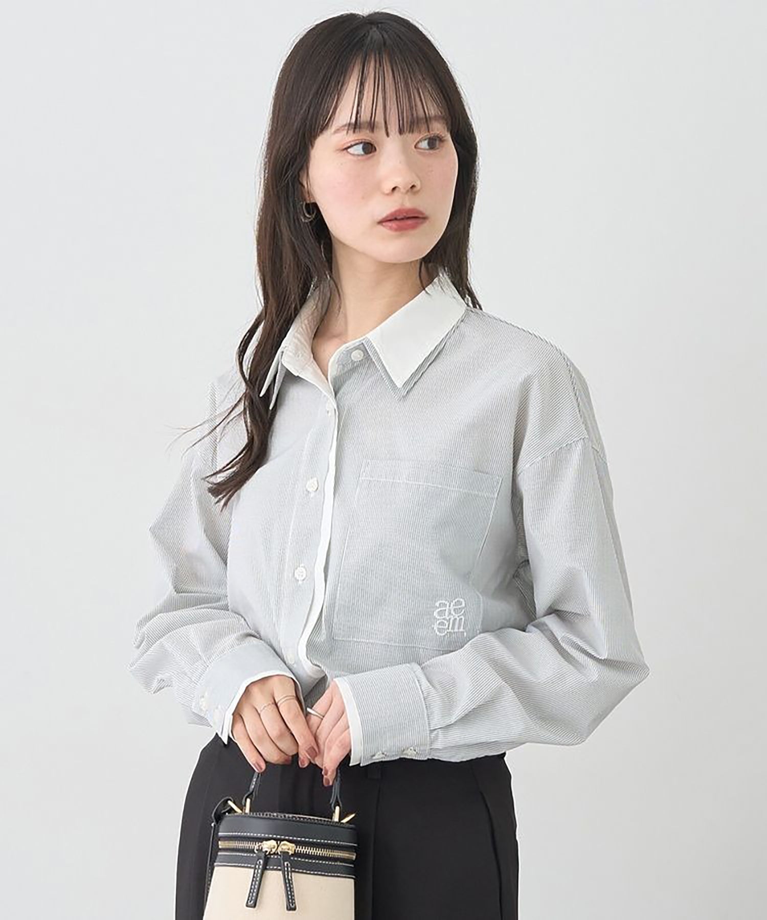 Sora Layered Striped Shirt