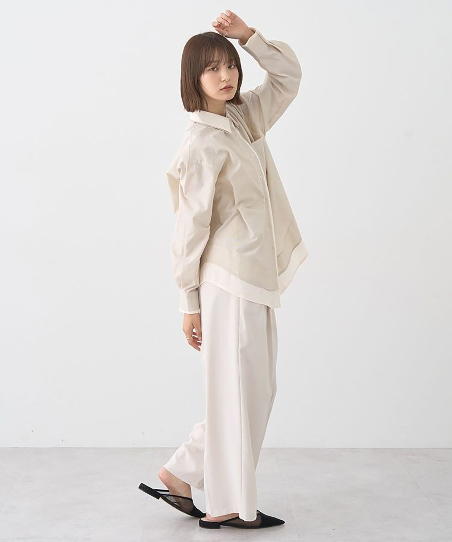 Sora Layered Striped Shirt