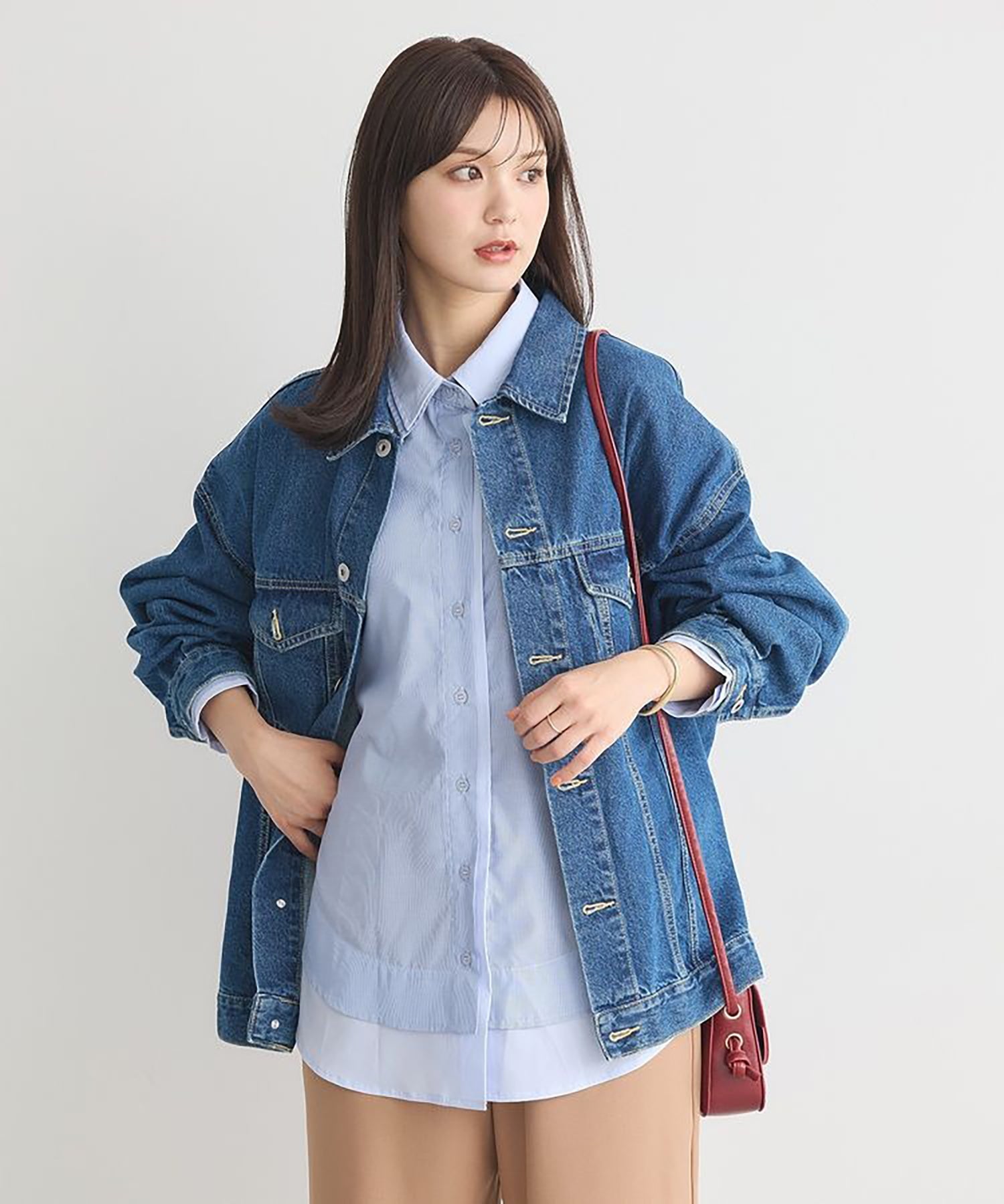 Sora Layered Striped Shirt