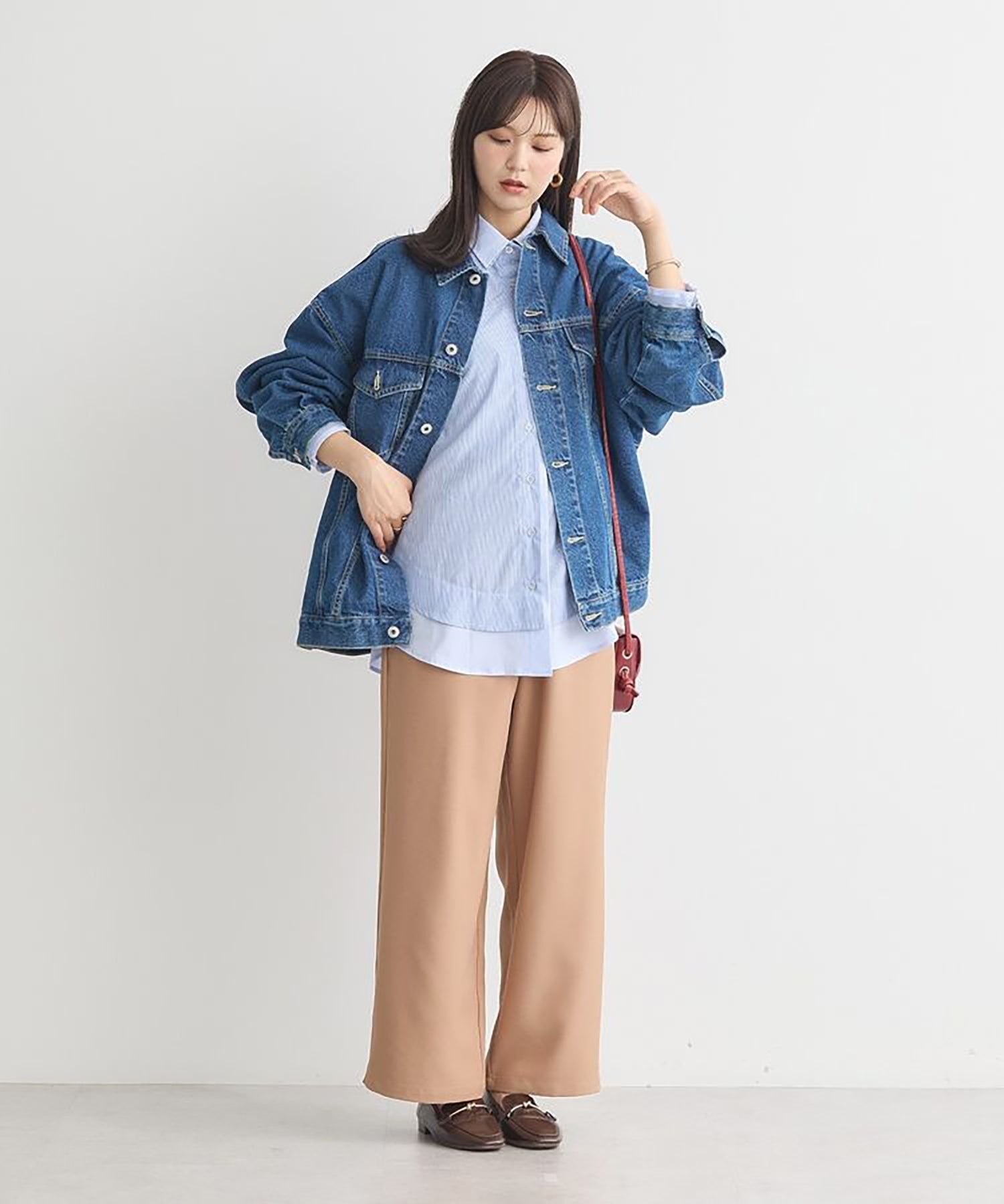 Sora Layered Striped Shirt