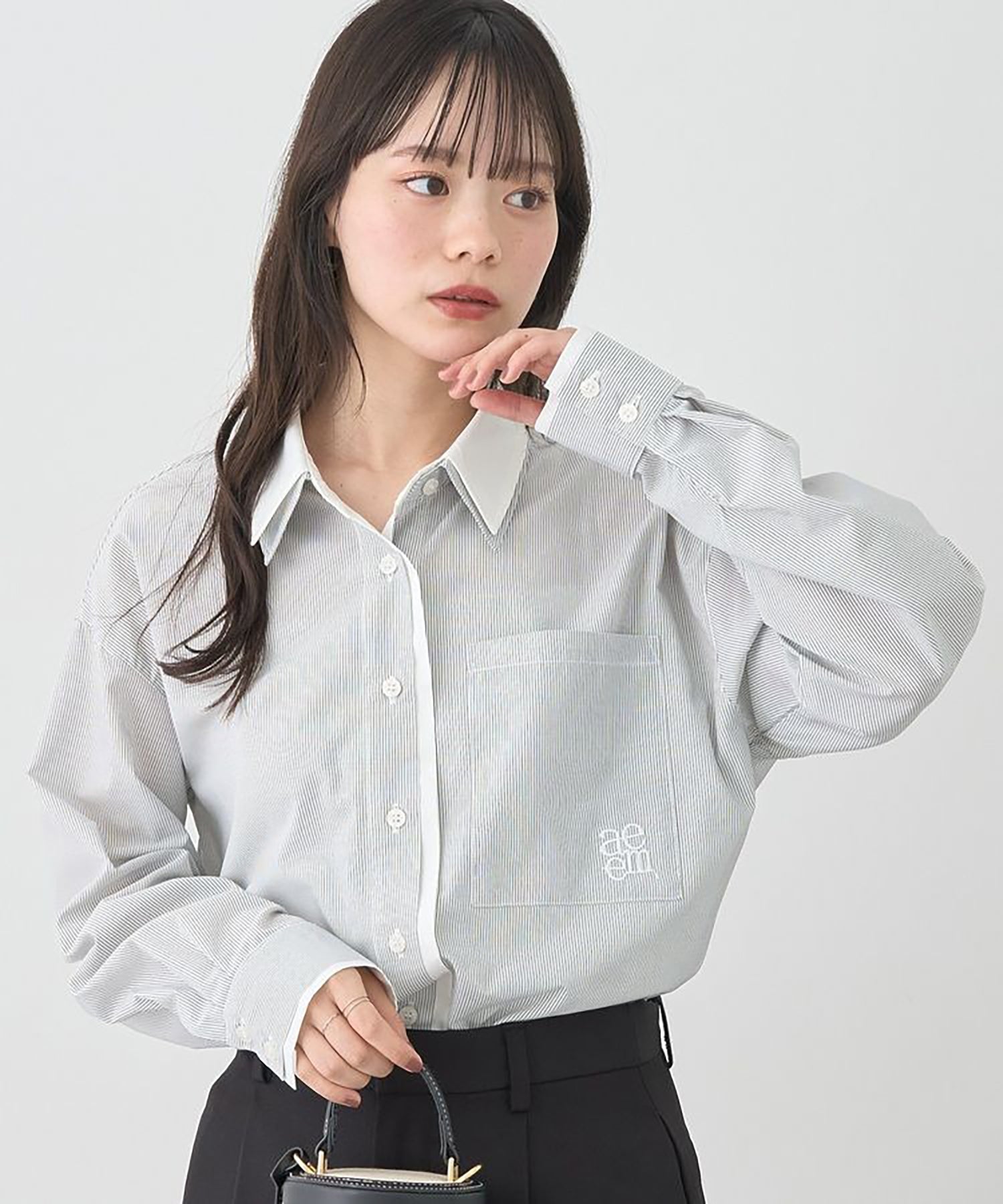 Sora Layered Striped Shirt