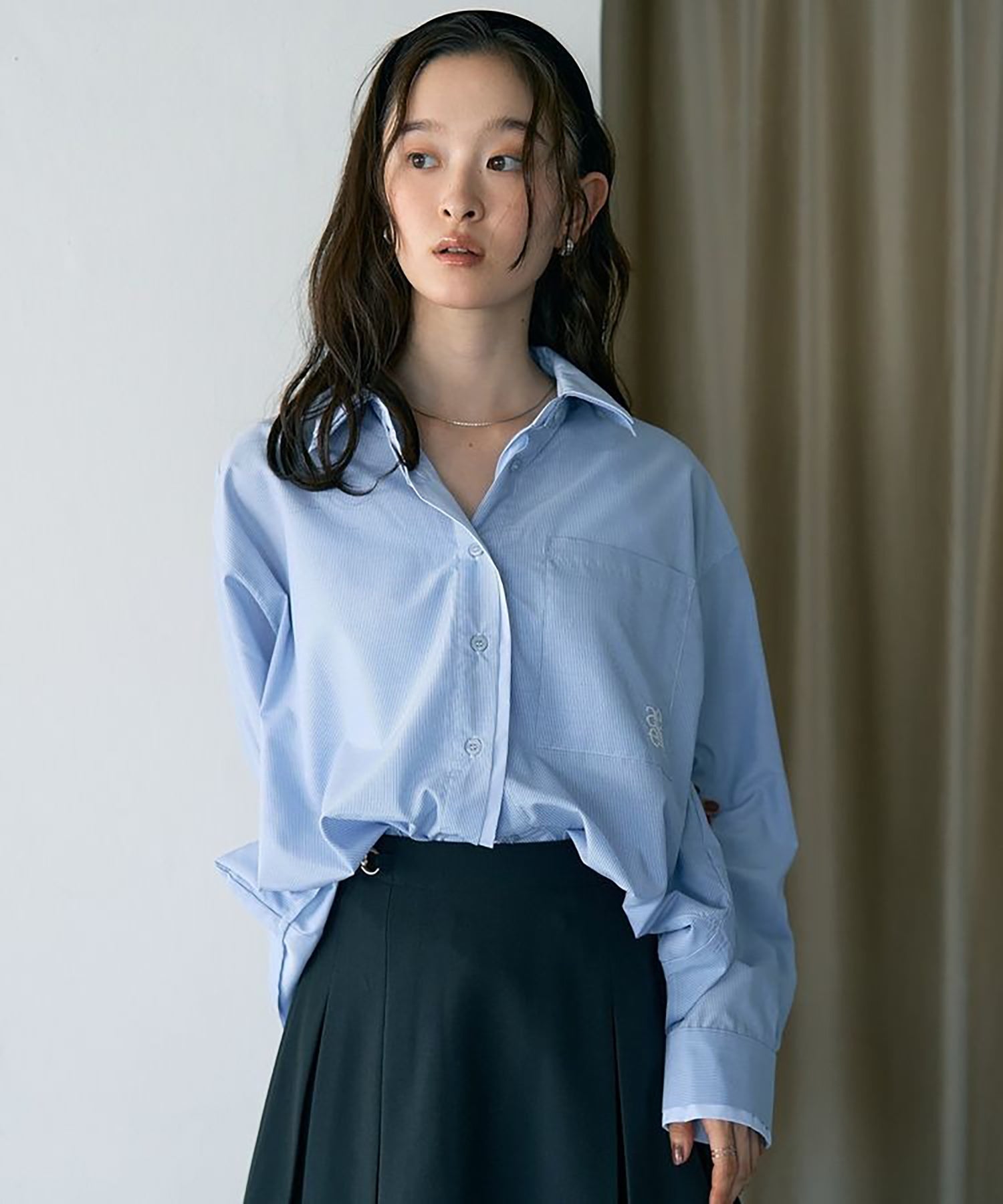 Sora Layered Striped Shirt