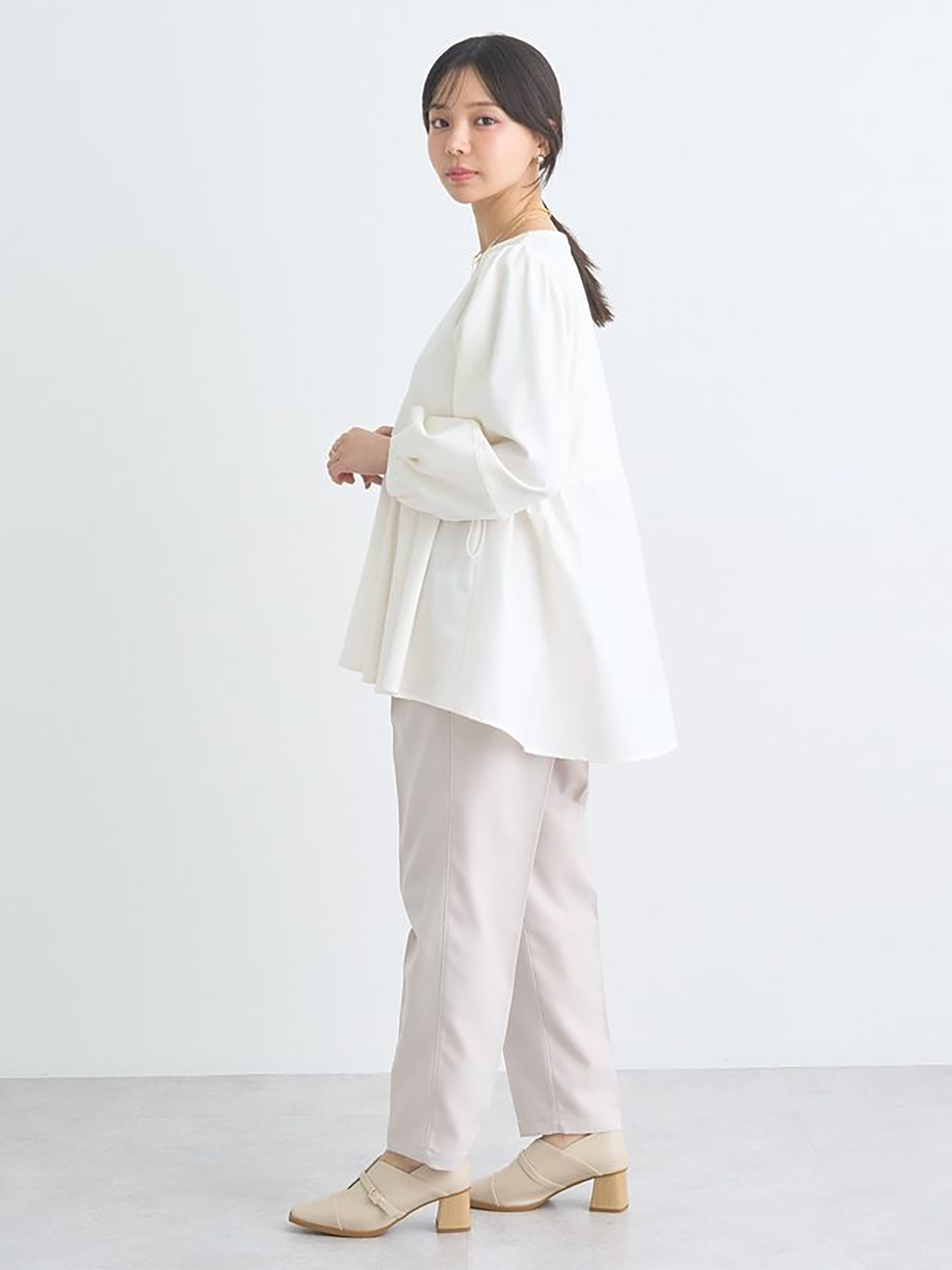 Toki Peplum Pullover Blouse