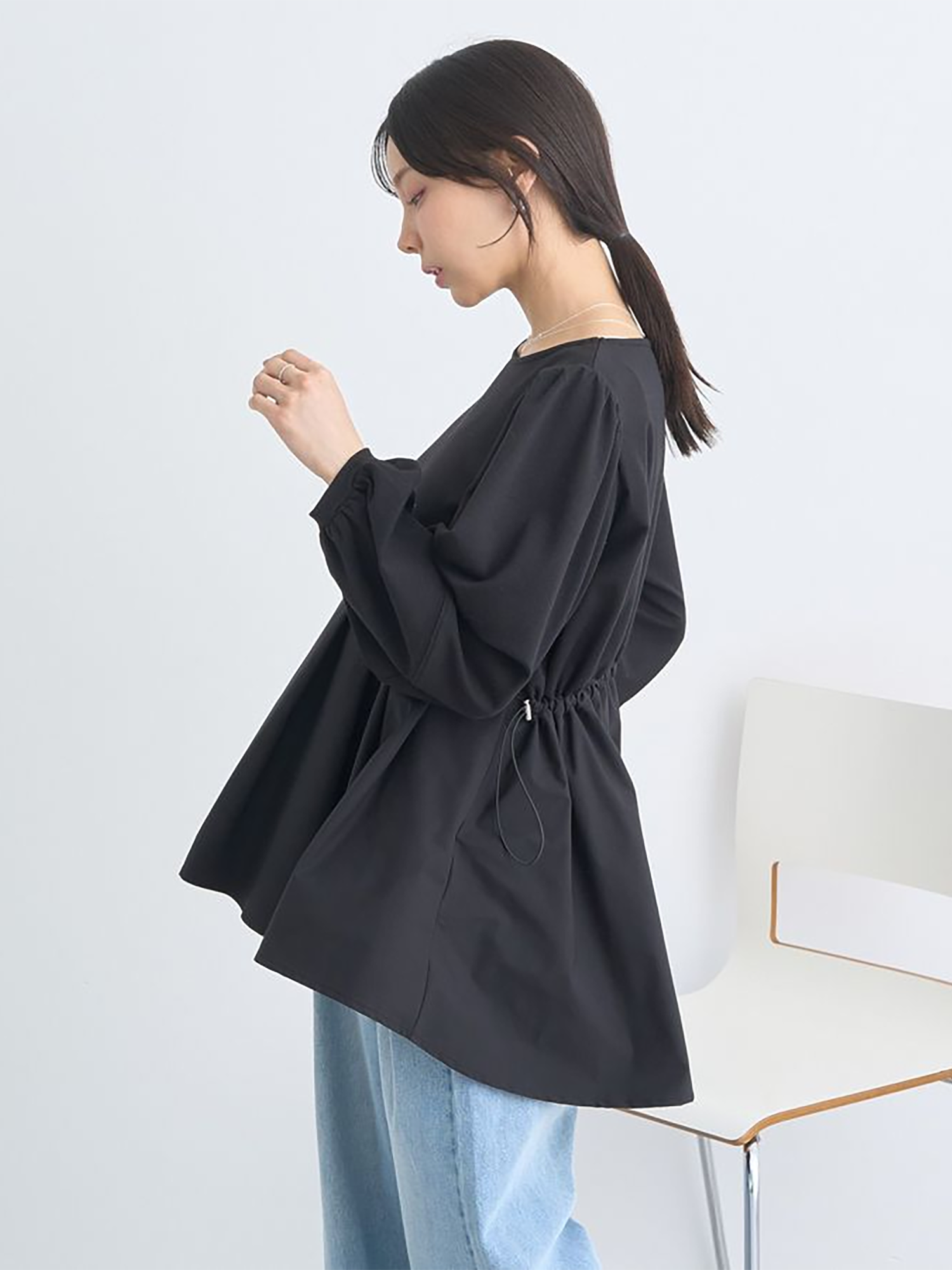 Toki Peplum Pullover Blouse
