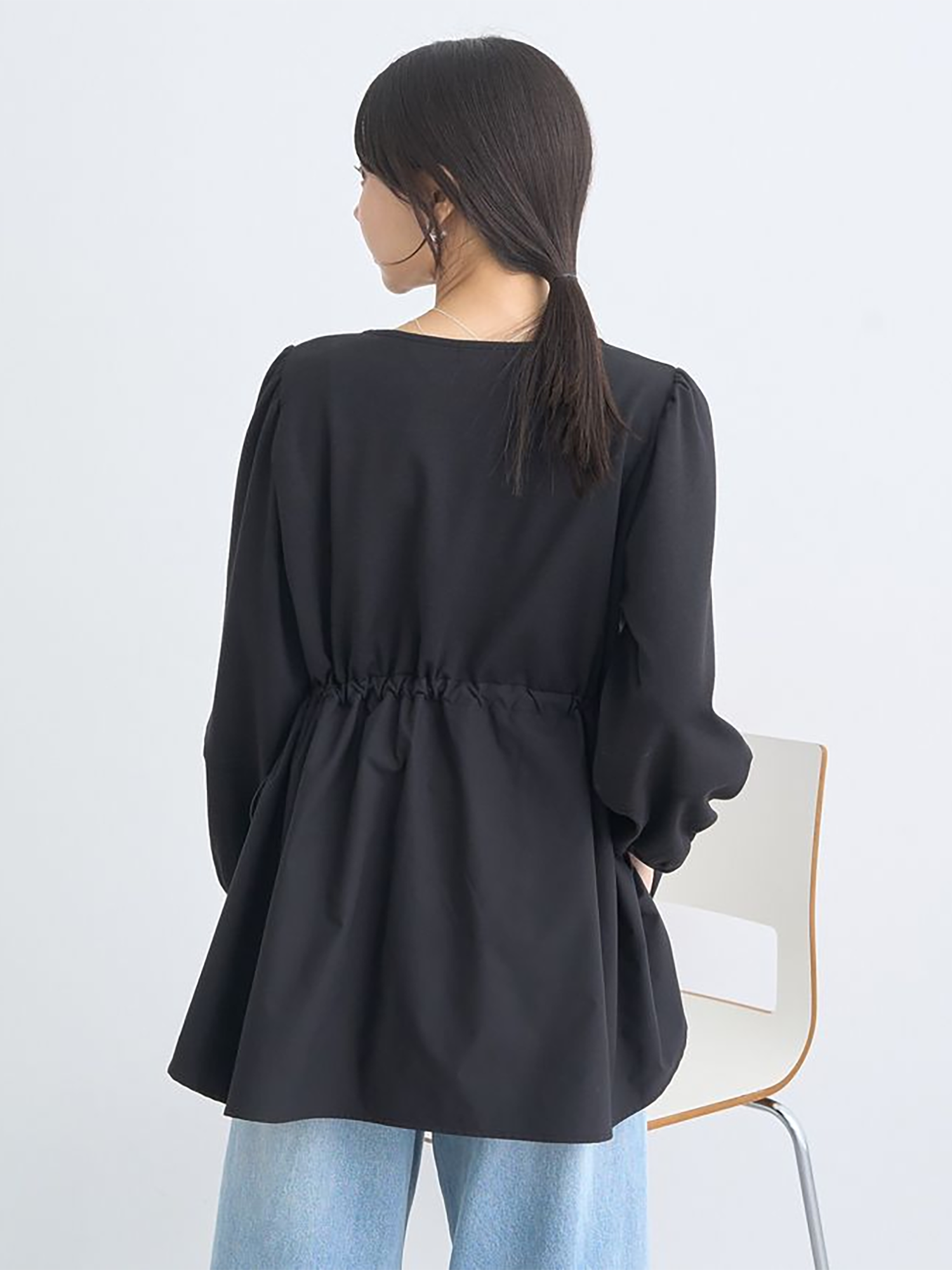 Toki Peplum Pullover Blouse