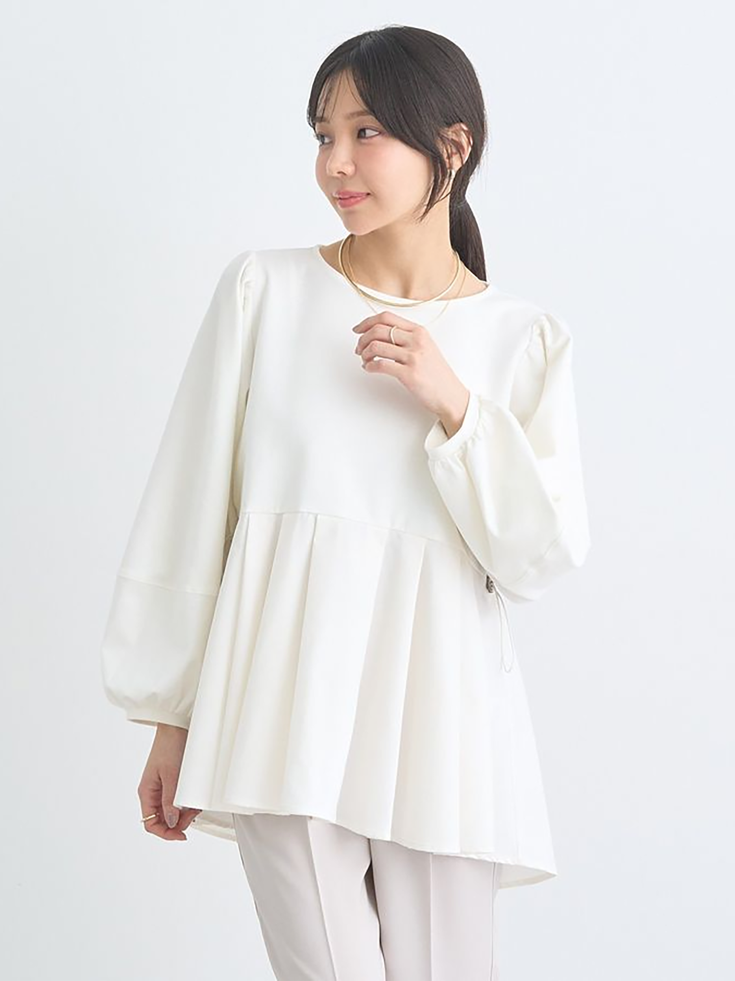 Toki Peplum Pullover Blouse
