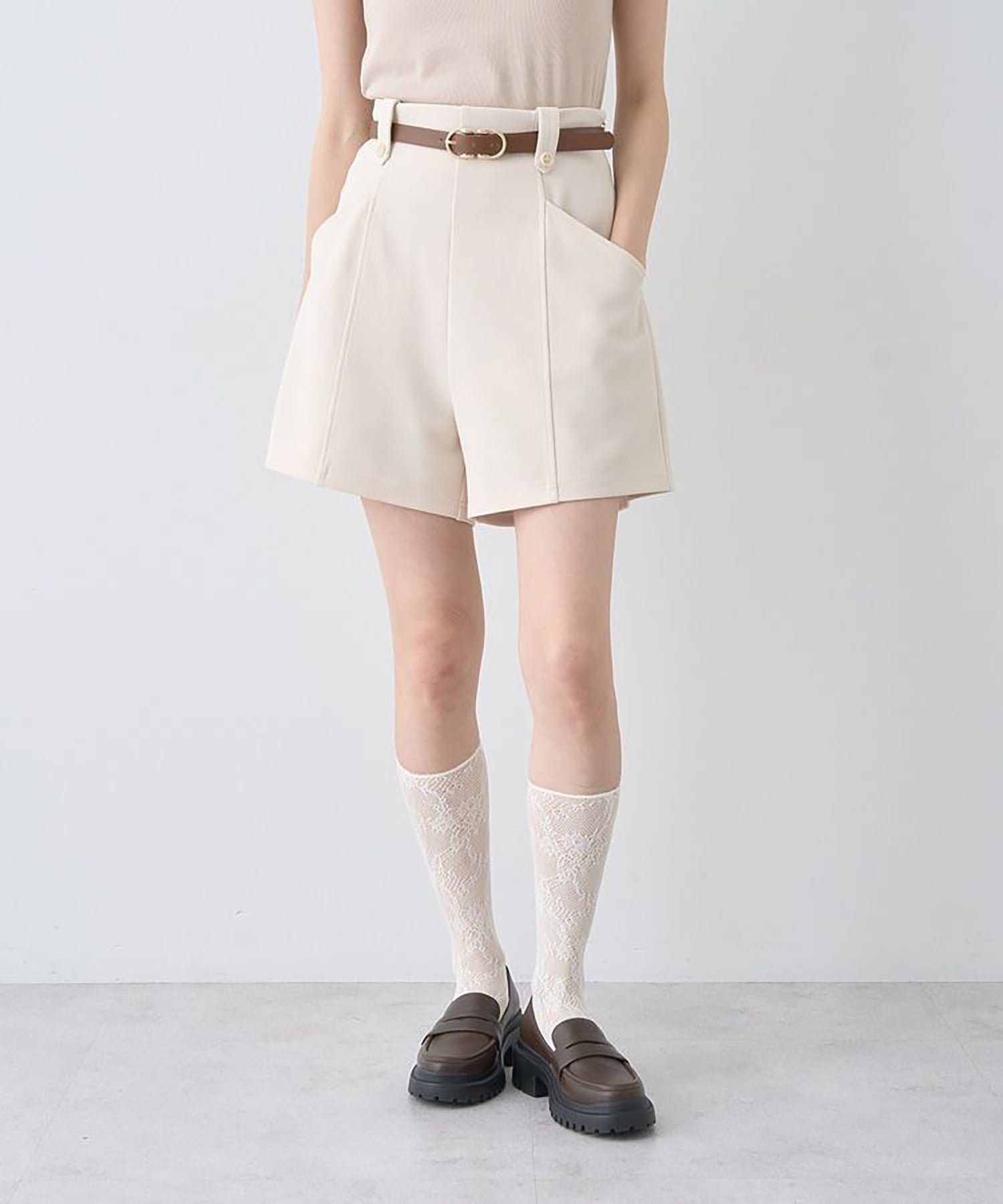 Yukari Belted Shorts