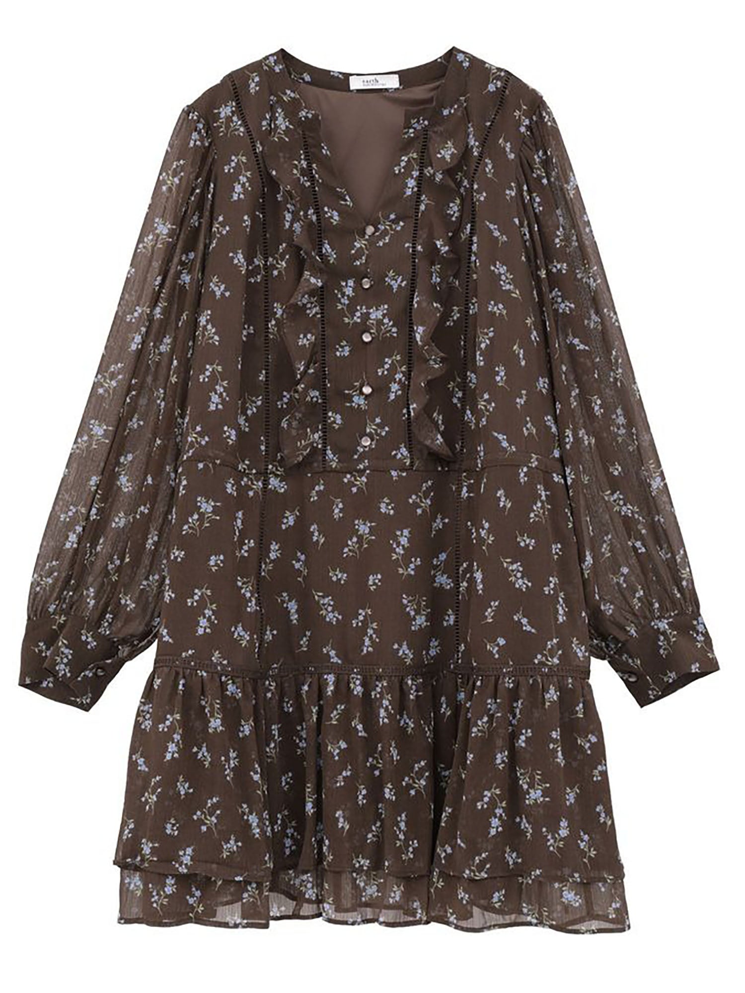 Asuka Flower Willow Tiered Mini Dress