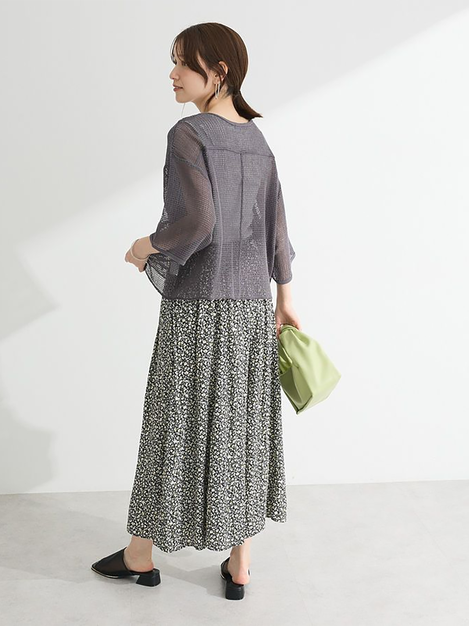 Oshibe Pattern Wide Pants