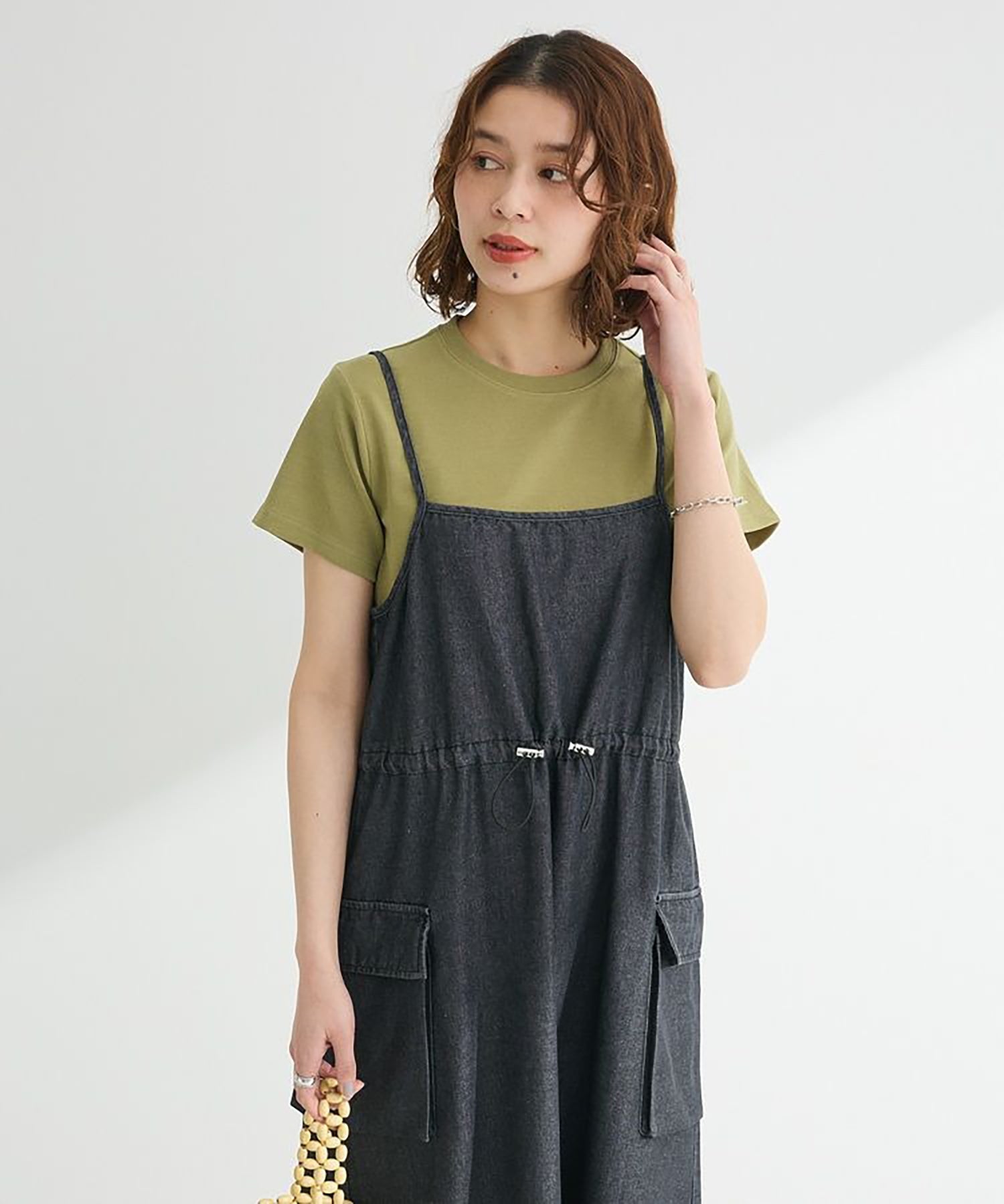 Hanataba Denim Camisole Dress
