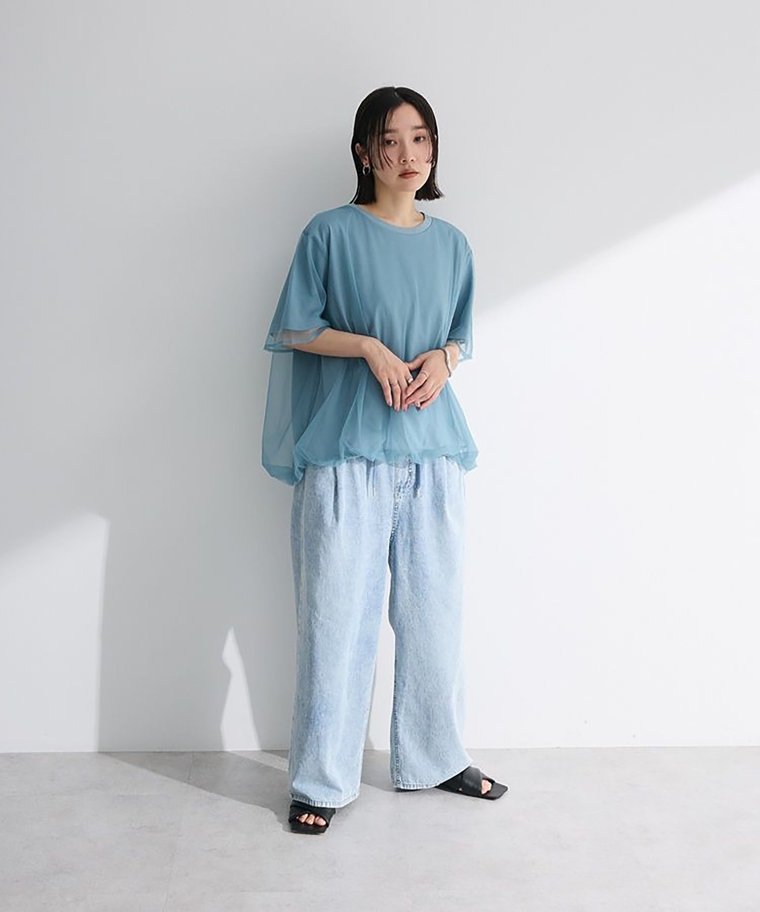 Kinmokusei Wide Leg Denim Pants