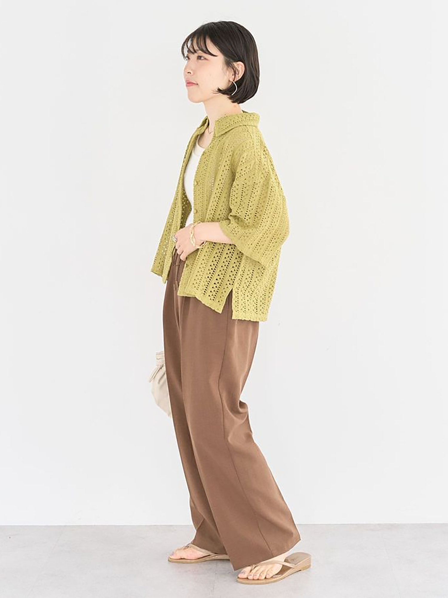 Hasu Collared Lace Shirt