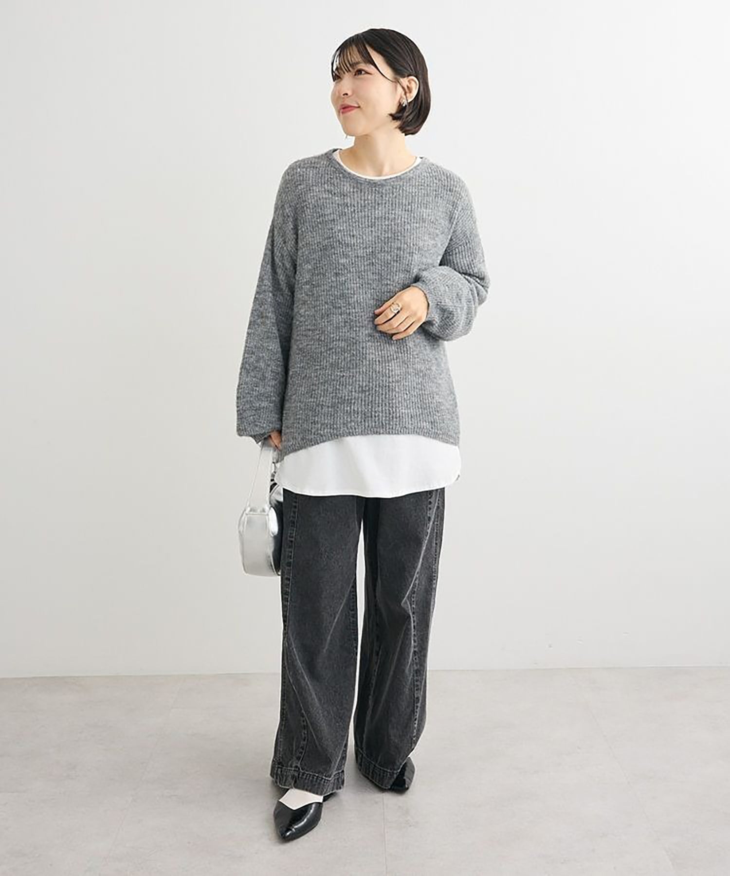 Raburi Light Denim Easy Baggy Pants