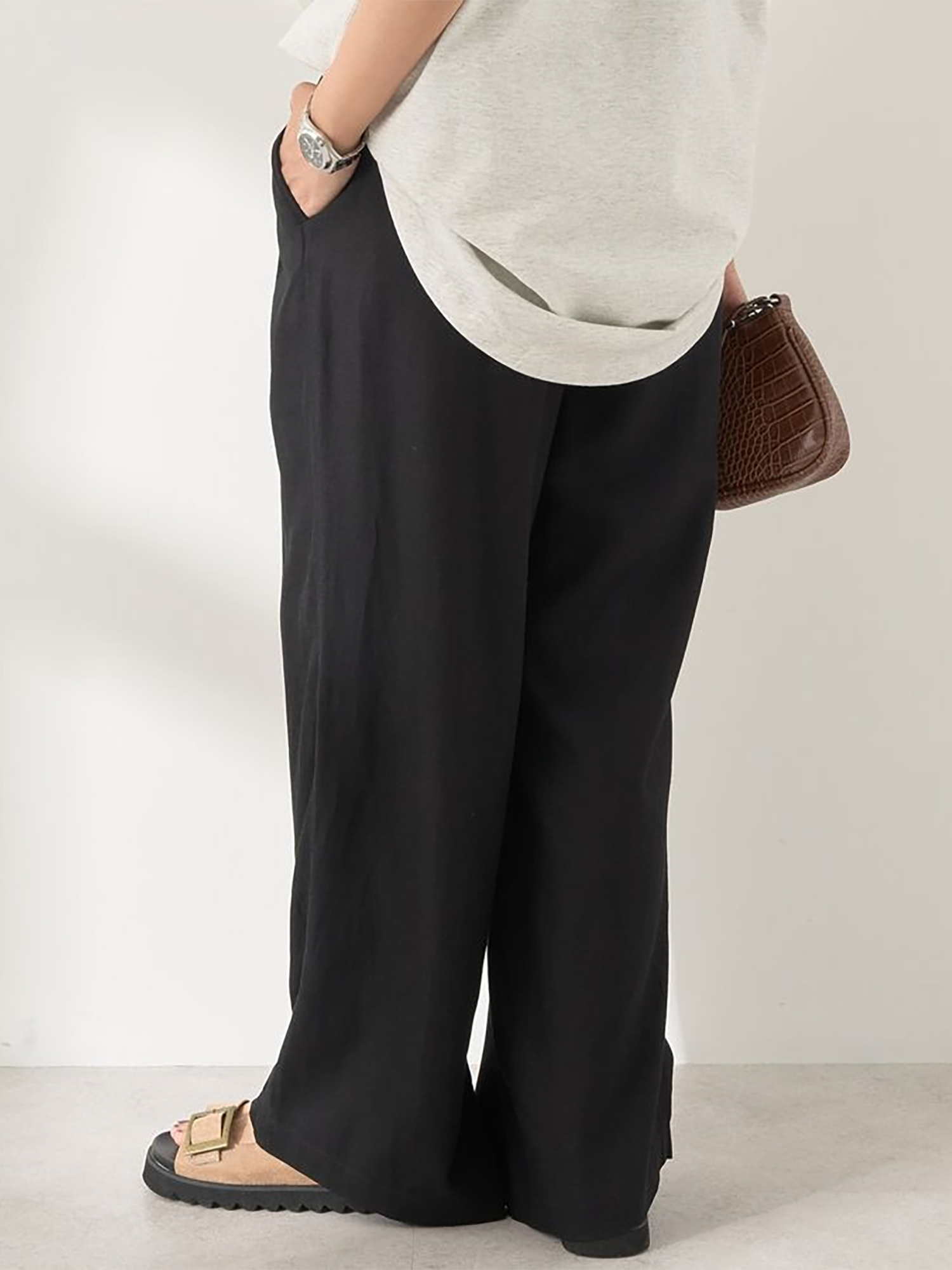 Nire Linen Wide Pants