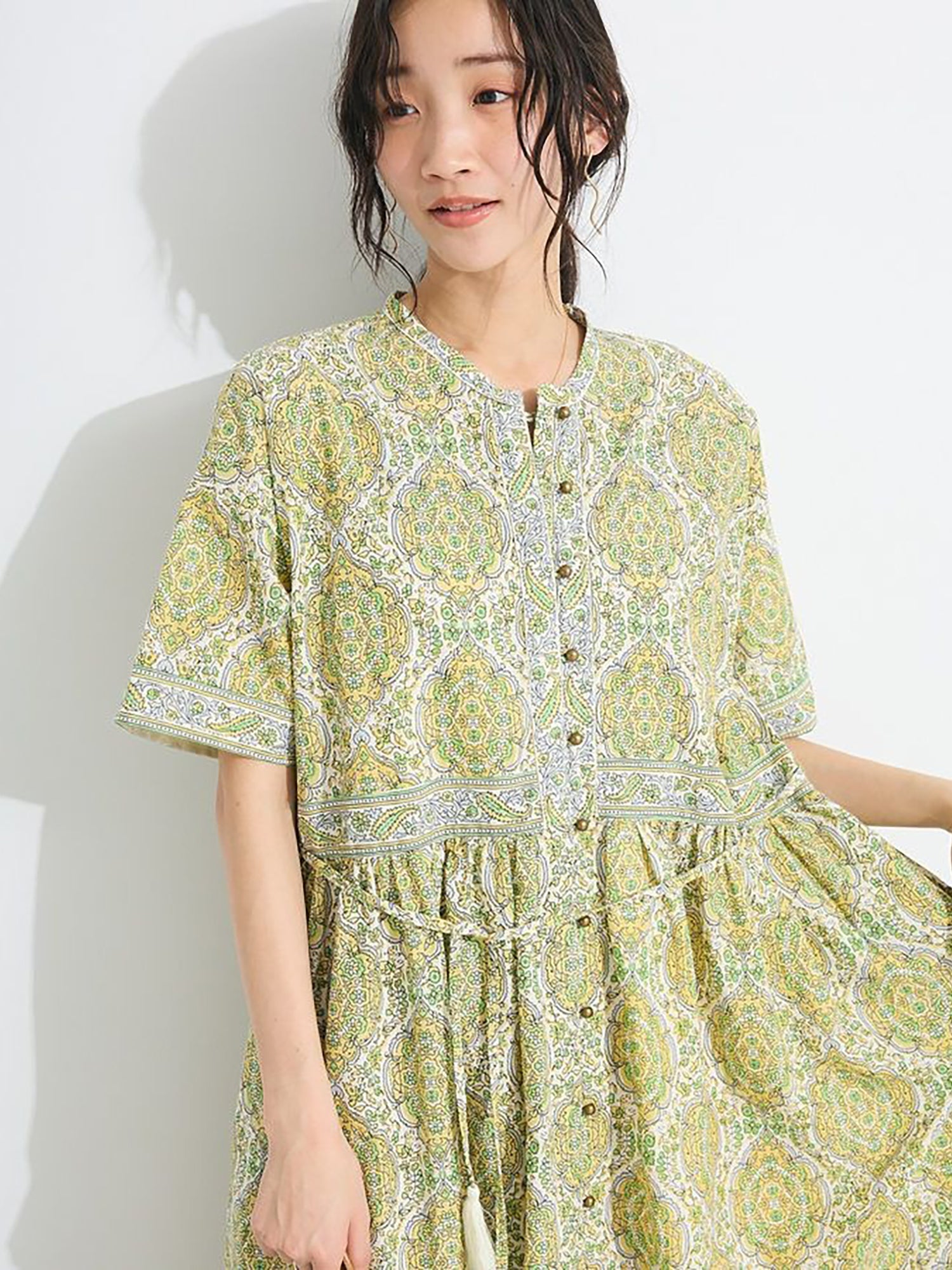 Yae Arabesque Pattern Dress