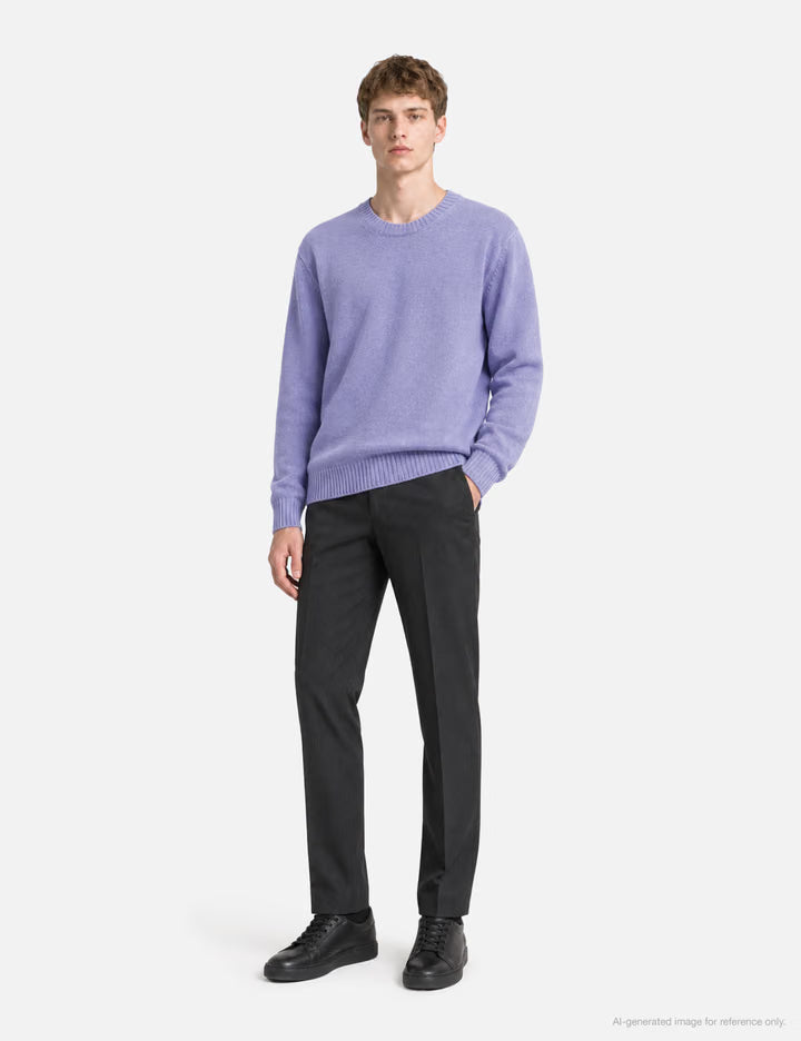 15 Classic Round Knit In Light Purple