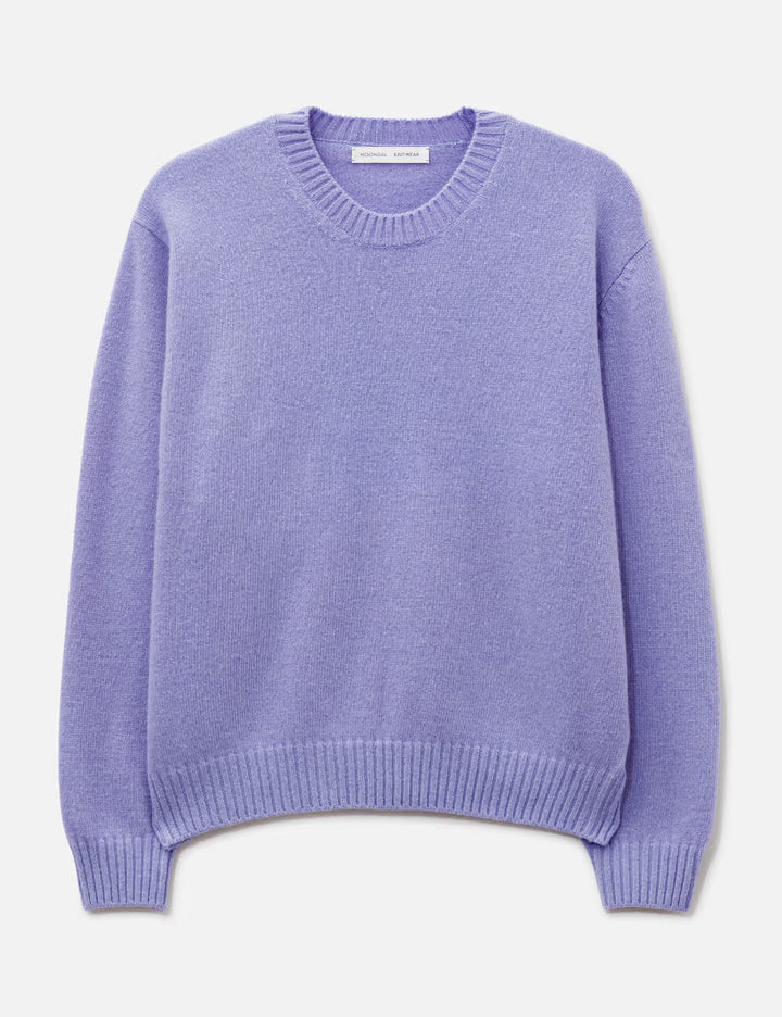 15 Classic Round Knit In Light Purple