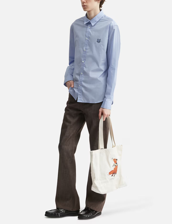 Tonal Fox Head Casual Shirt