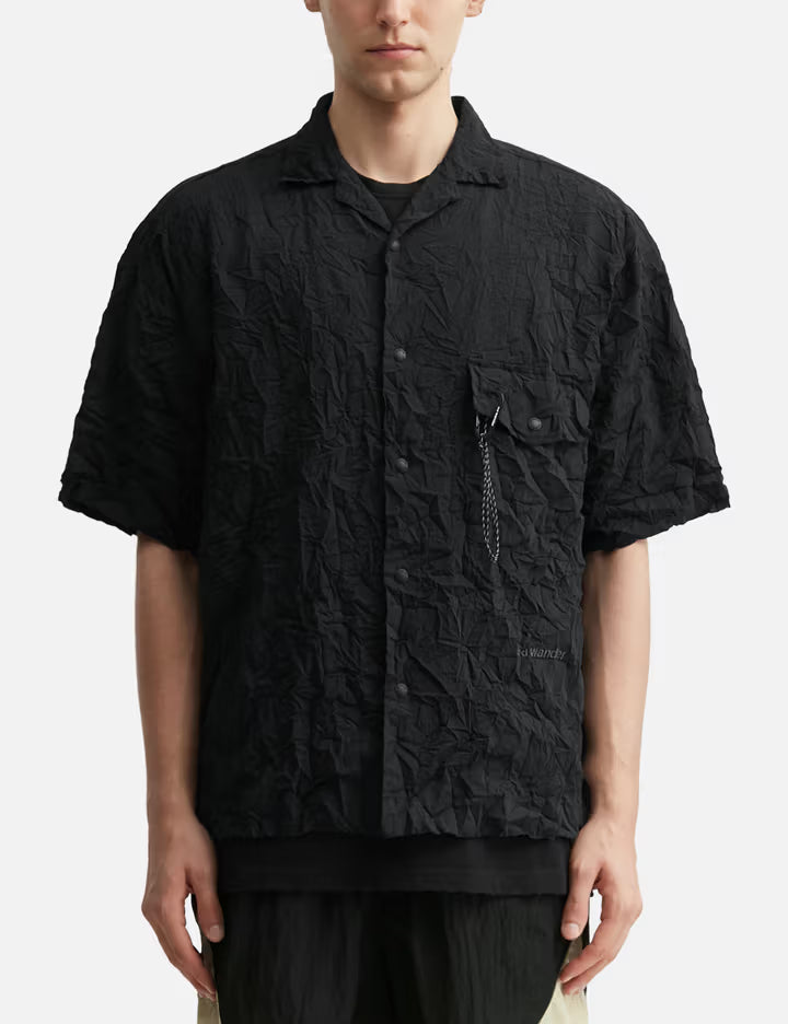 Washer Pleated Open SS Shirt (M)