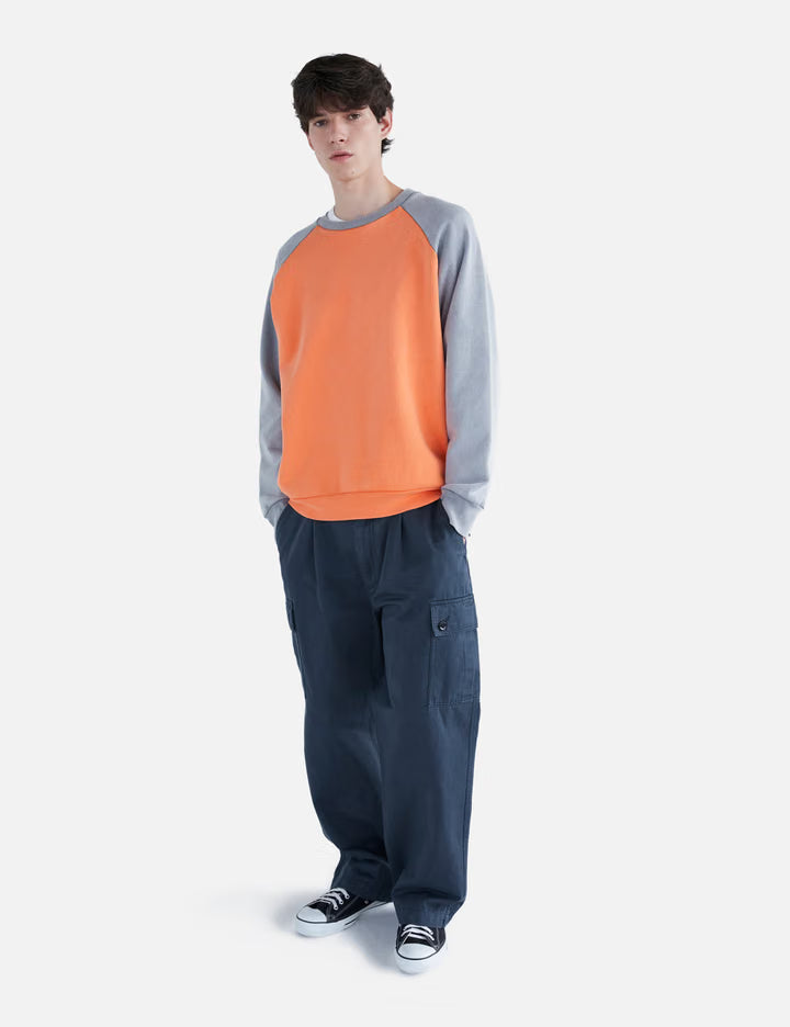 2-Tone Raglan Crewneck