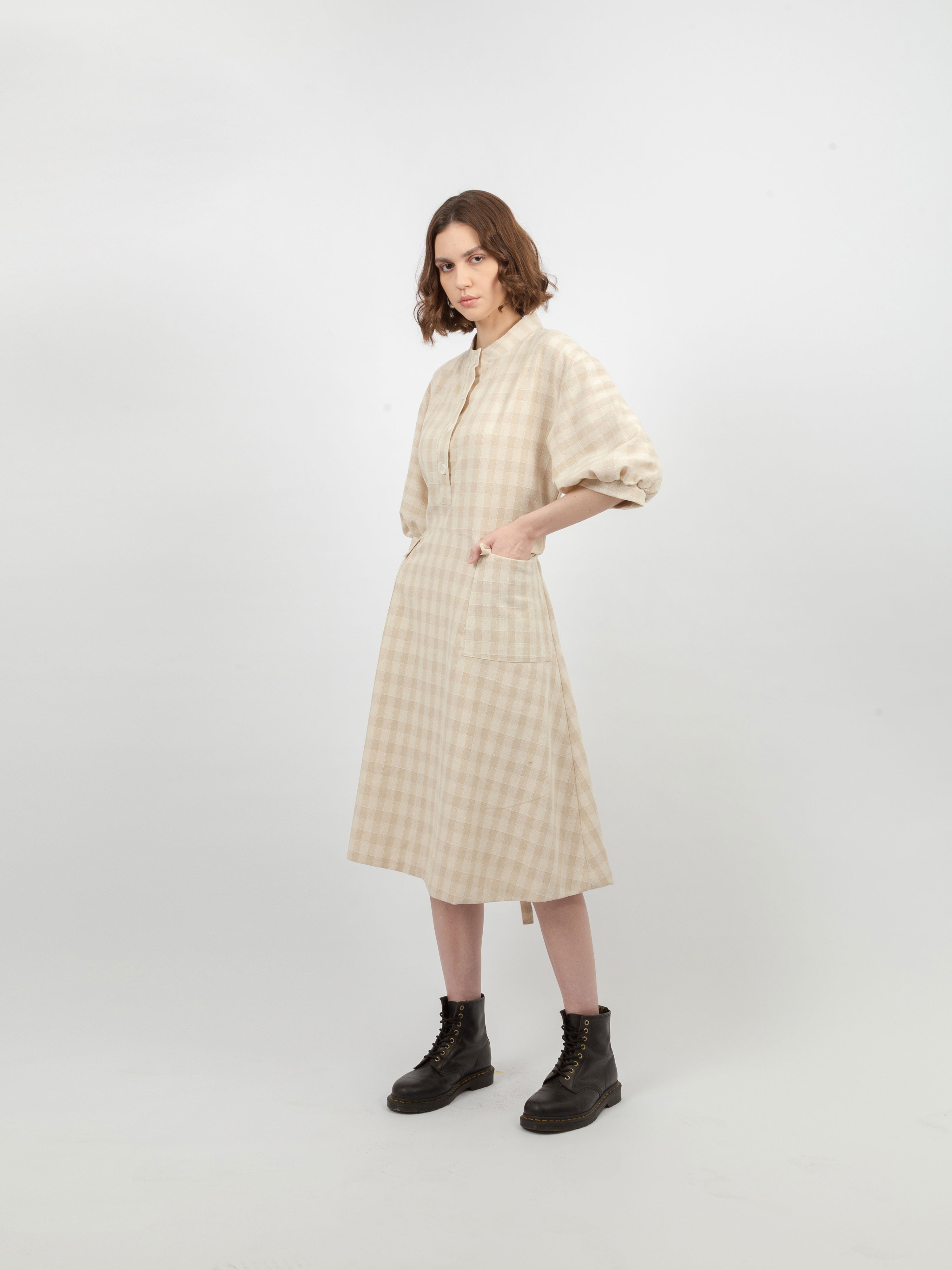 Alma Eco Linen Dress