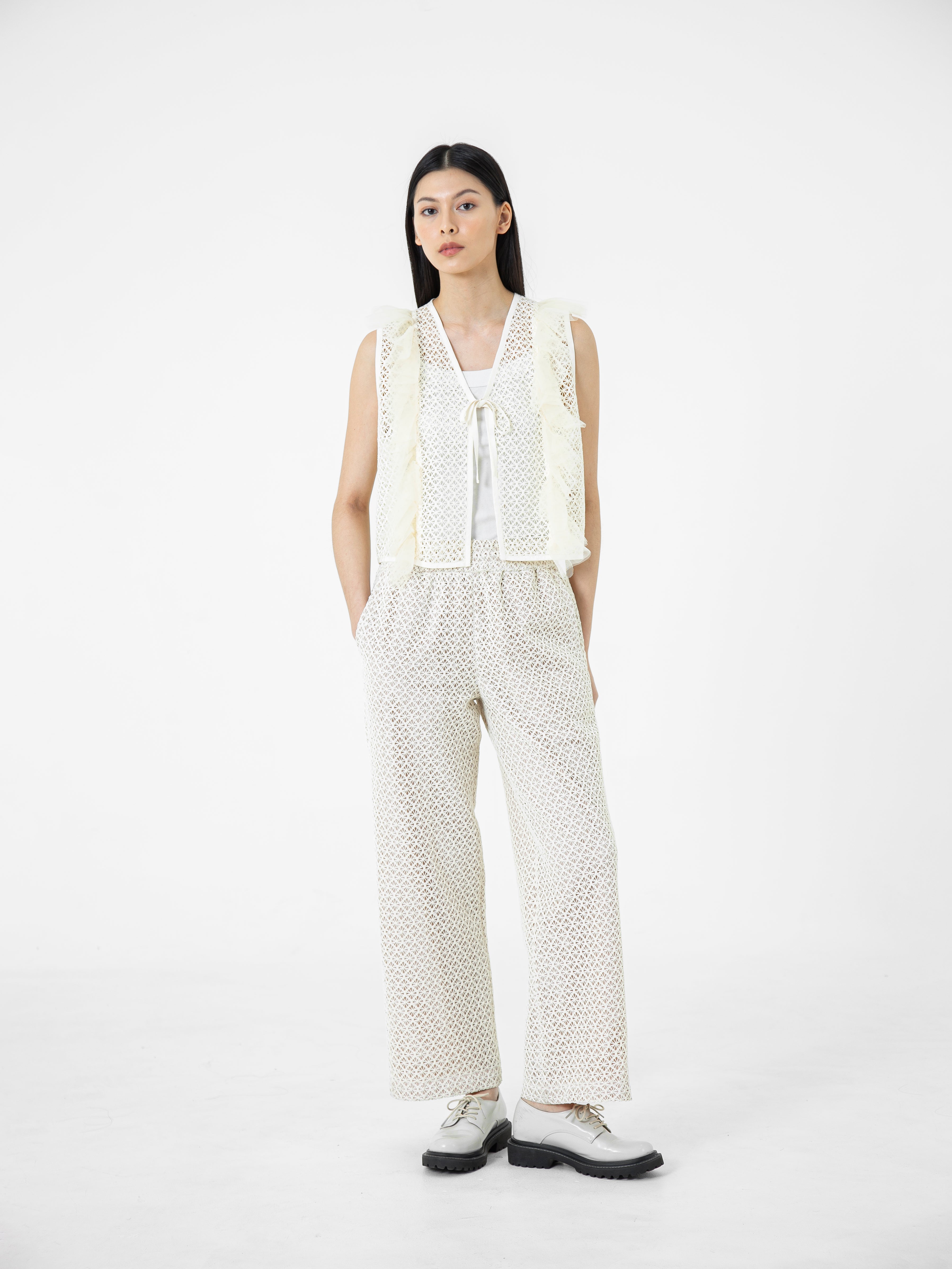 Agita Embroidered Dress Pants