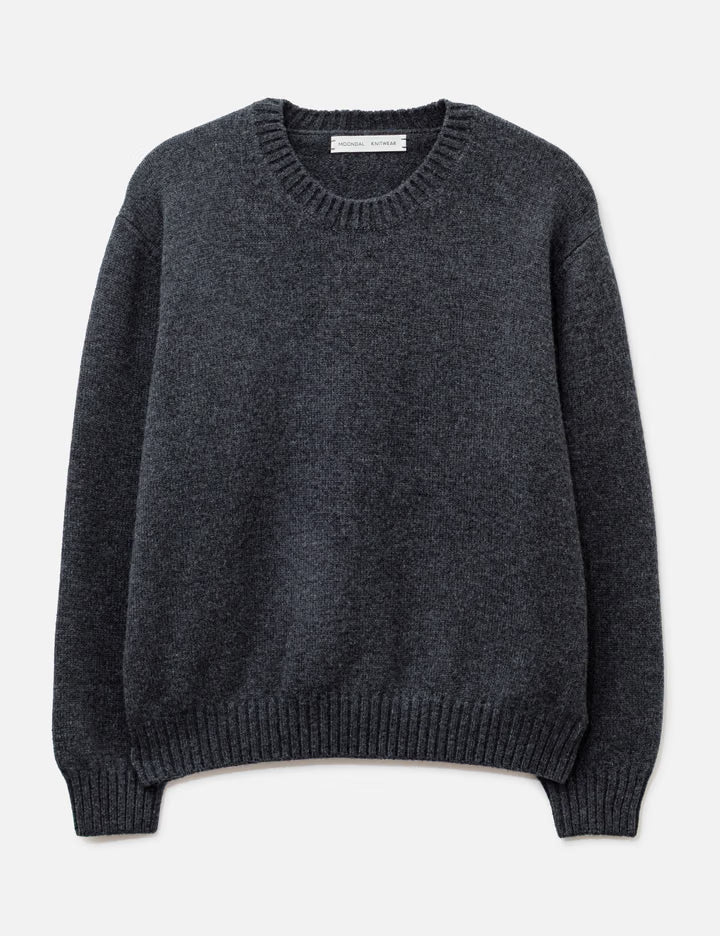 24 Classic Round Knit In Charcoal