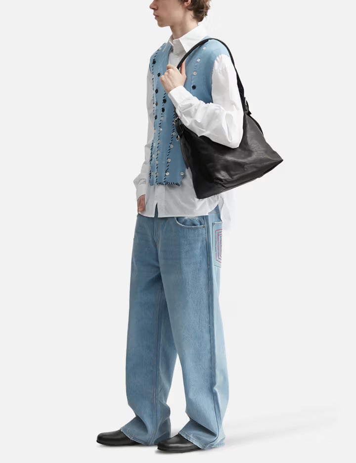 Small Belted Hobo Bag