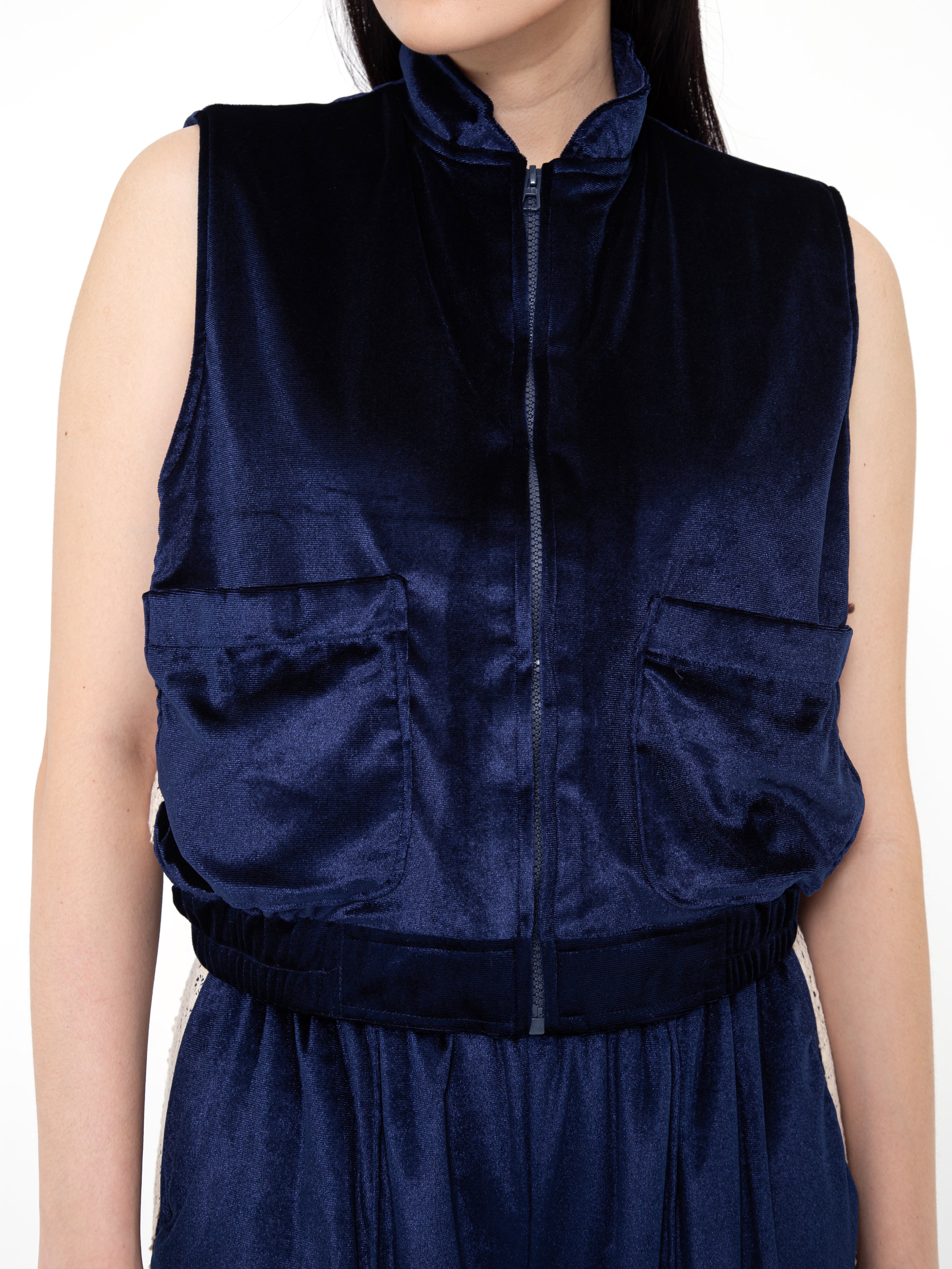 Agatha Velvet Track Vest