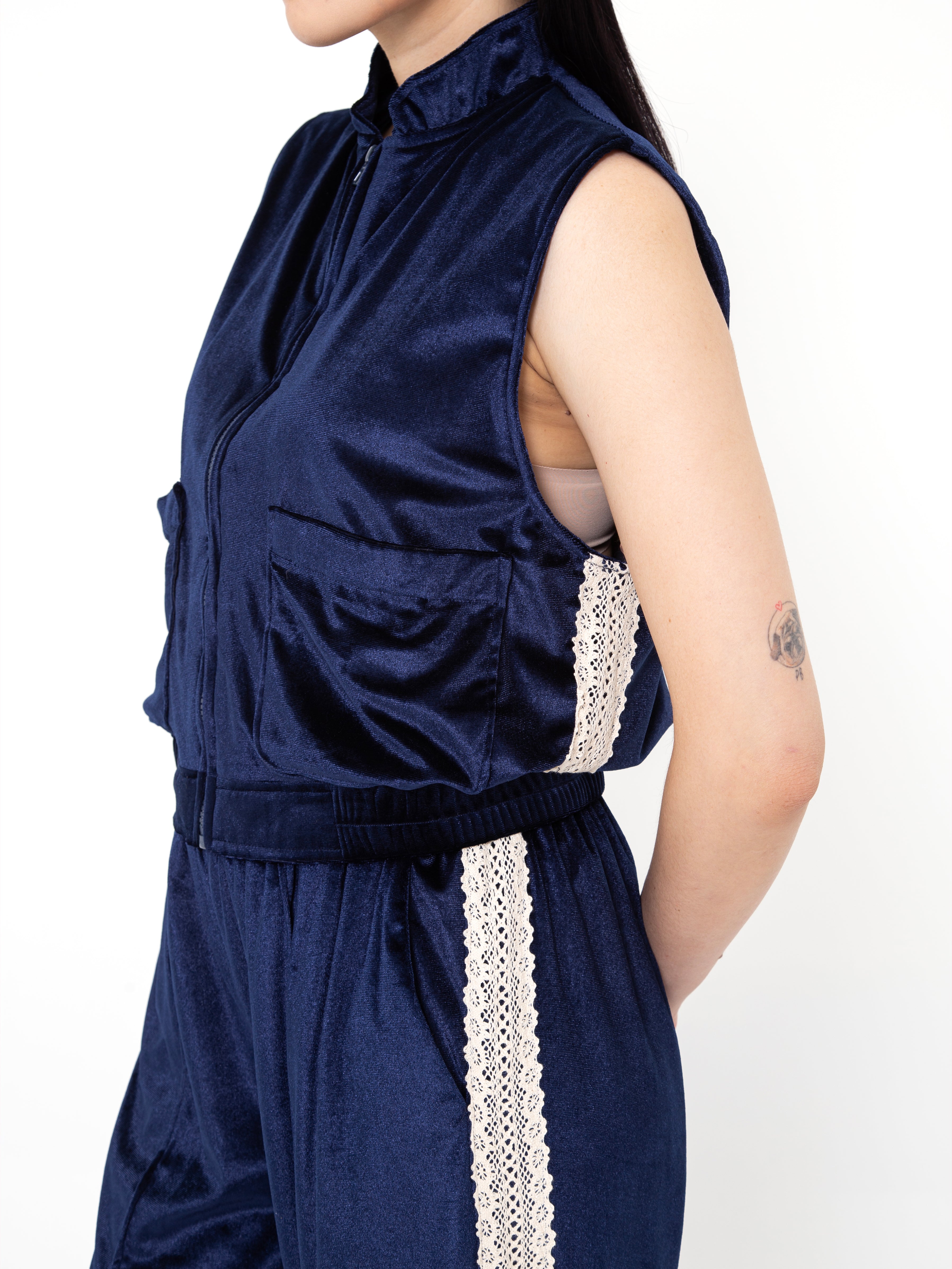 Agatha Velvet Track Vest