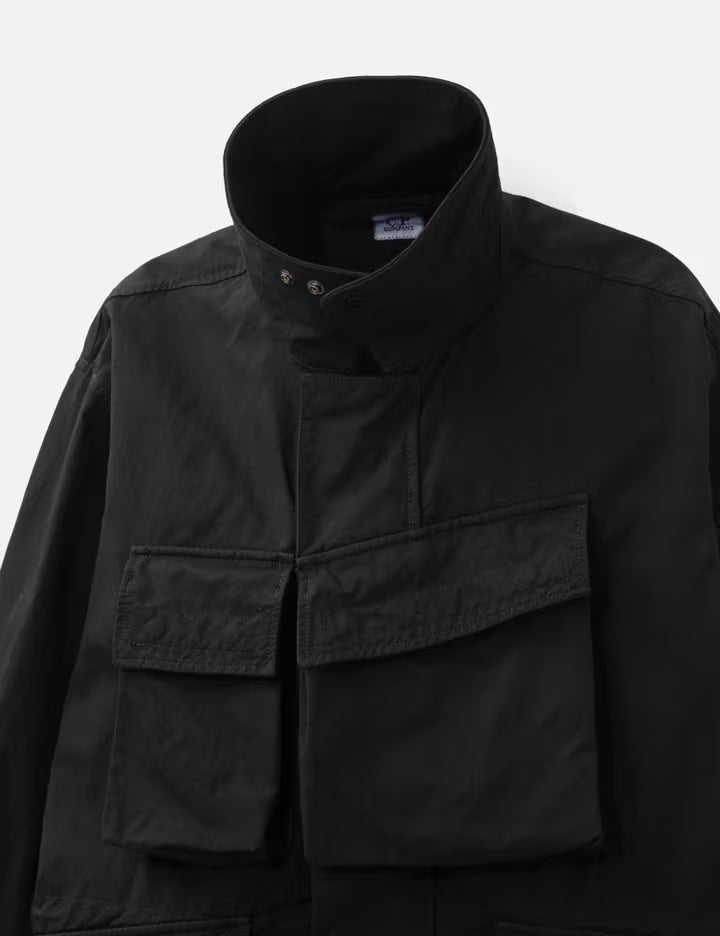 Twill Zip Lens Jacket