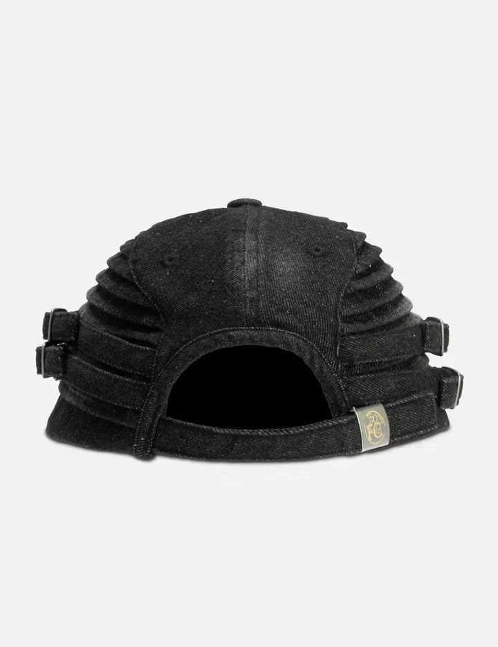 Quilted Denim Cut Cap