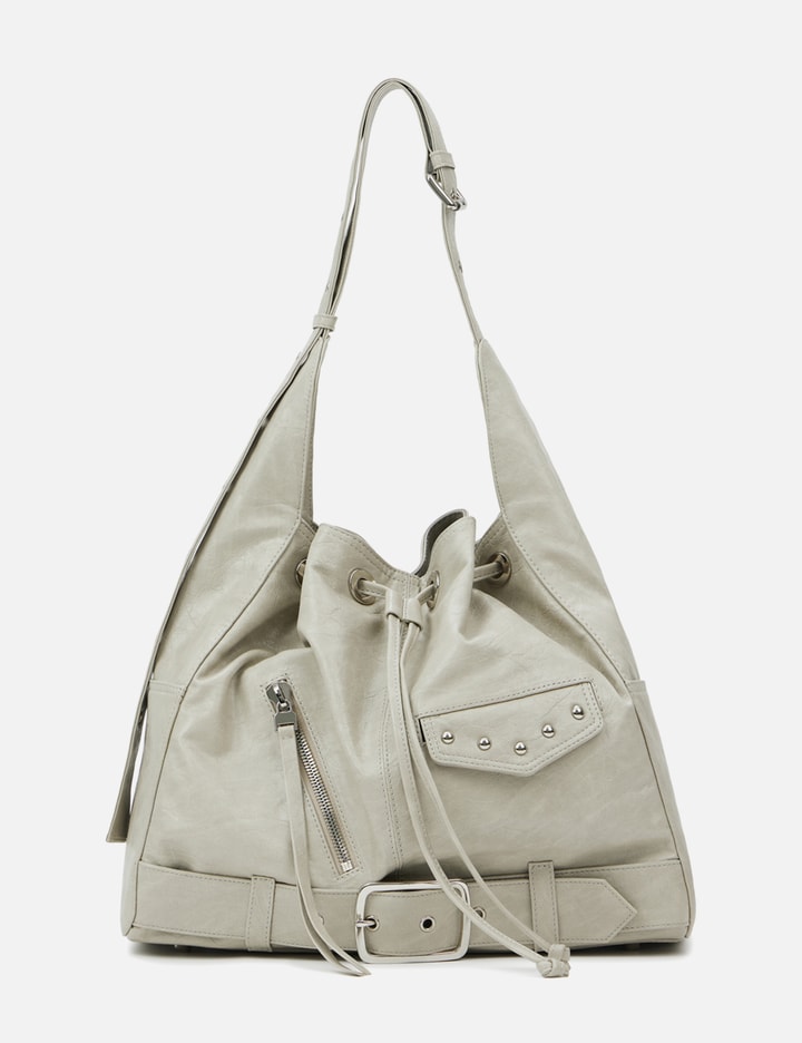 Stud Belted Bucket Bag