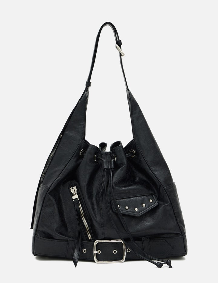 Stud Belted Bucket Bag