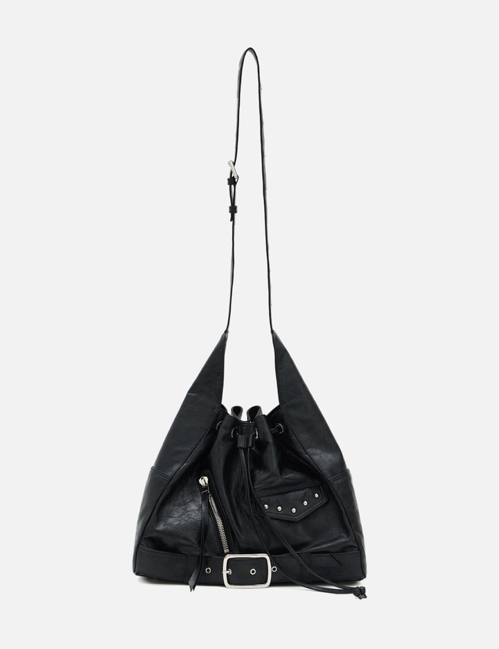 Stud Belted Bucket Bag