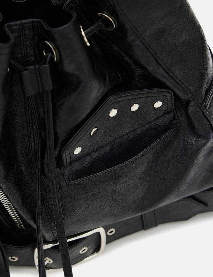 Stud Belted Bucket Bag