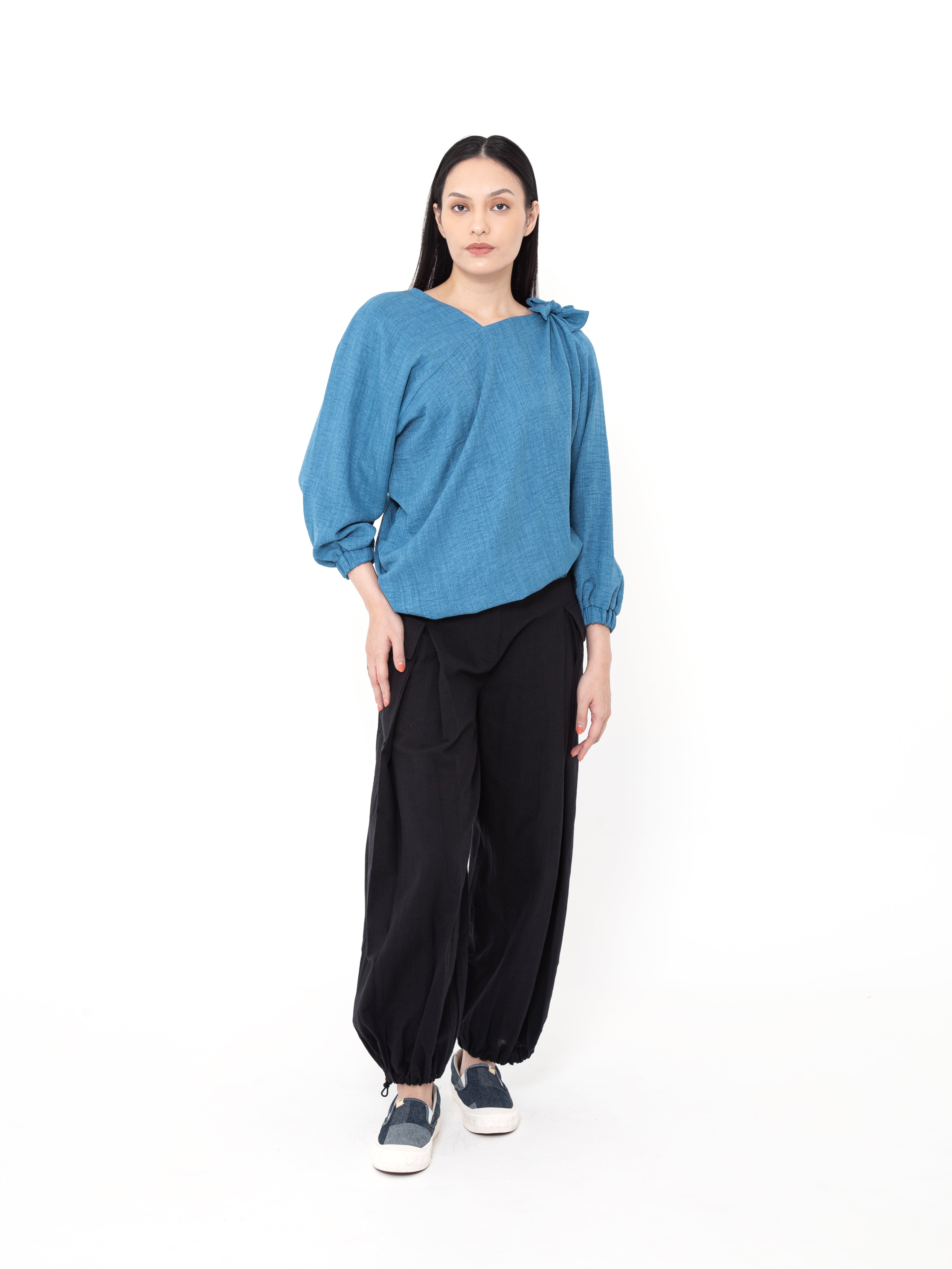 Margareta Open Shoulder Blouse