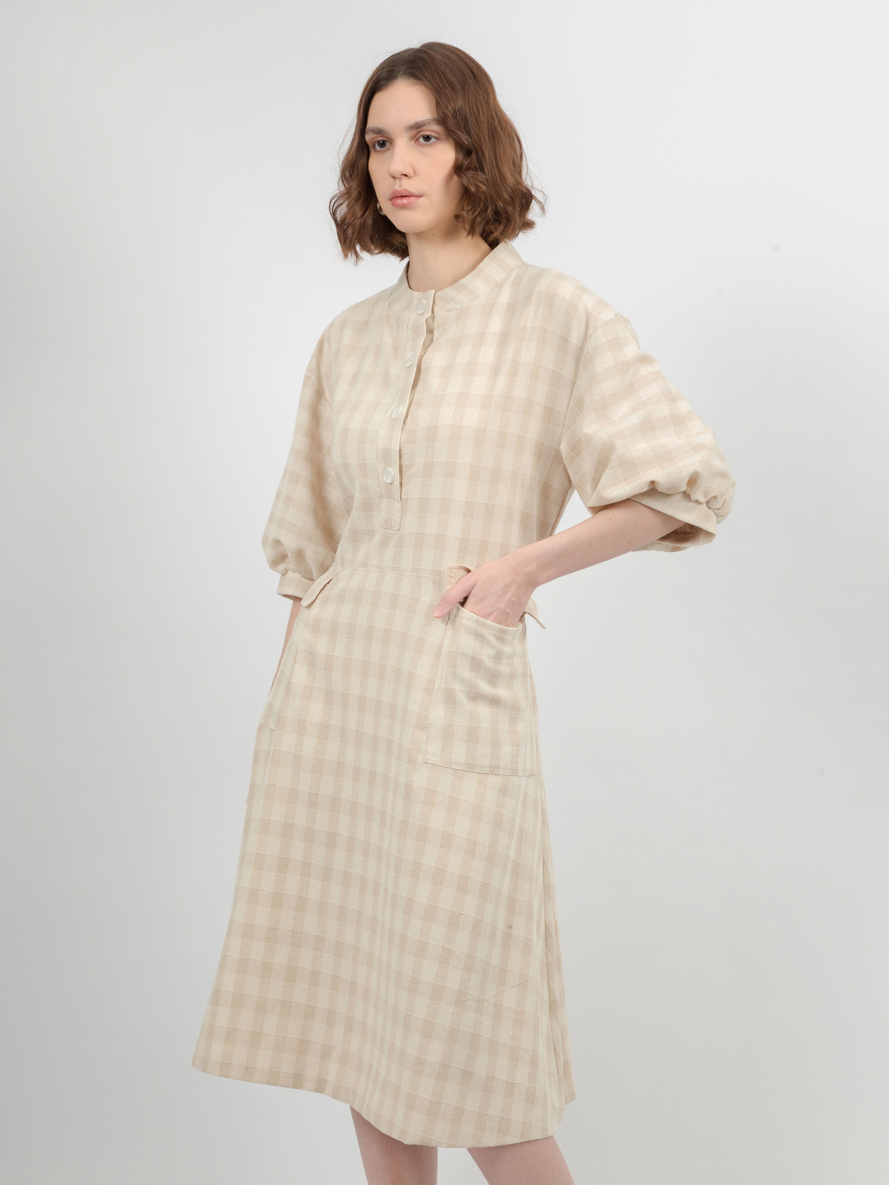 Alma Eco Linen Dress