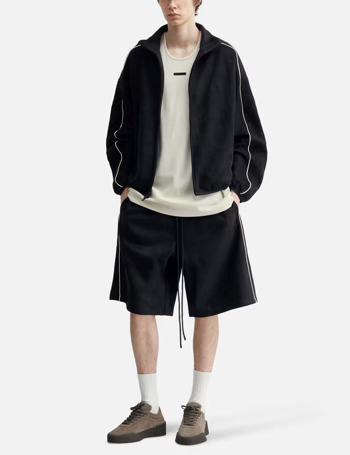 Suede Fleece Signature Relaxed Sweatshort