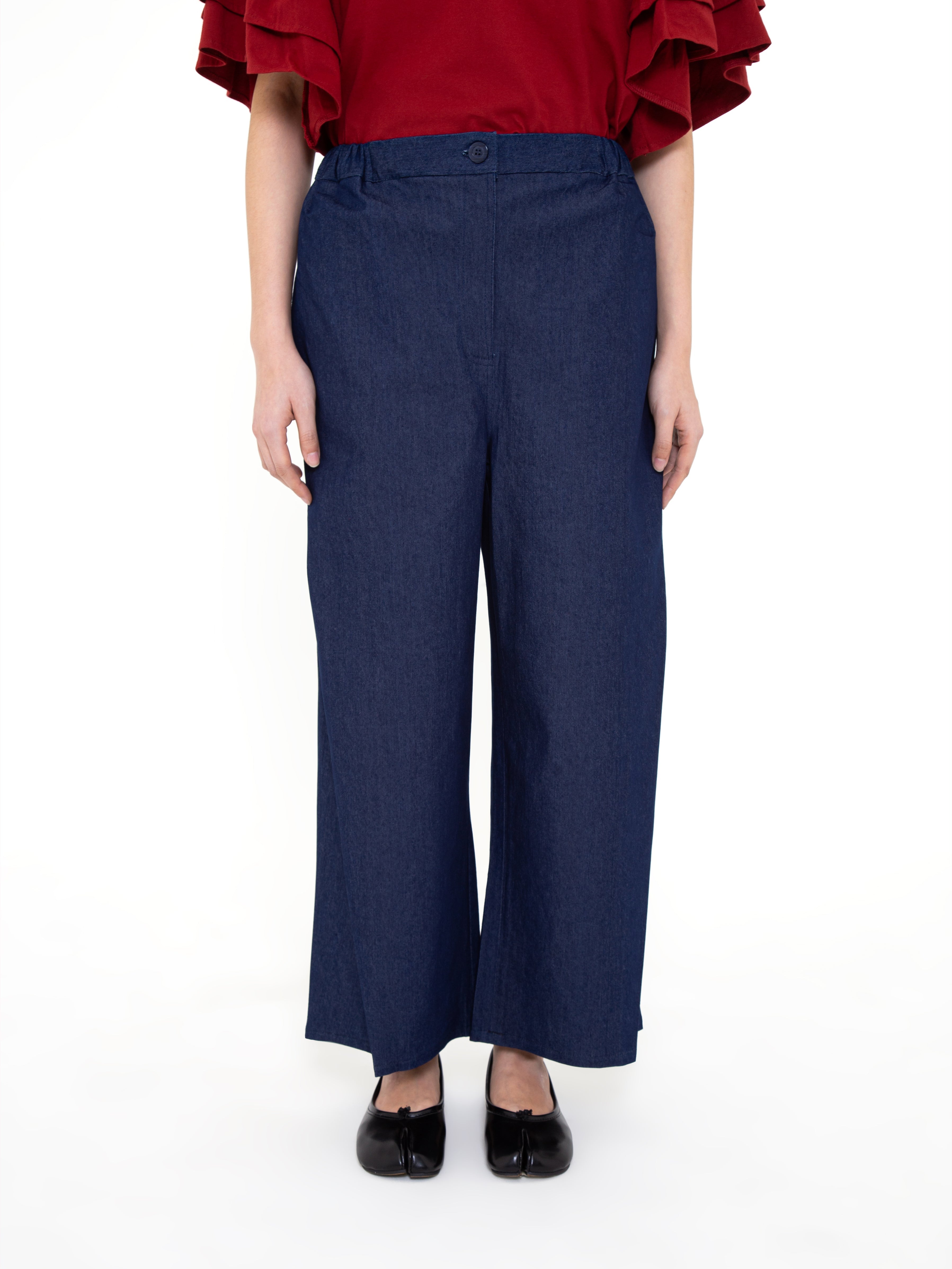 Tilly Wide Indigo Pants